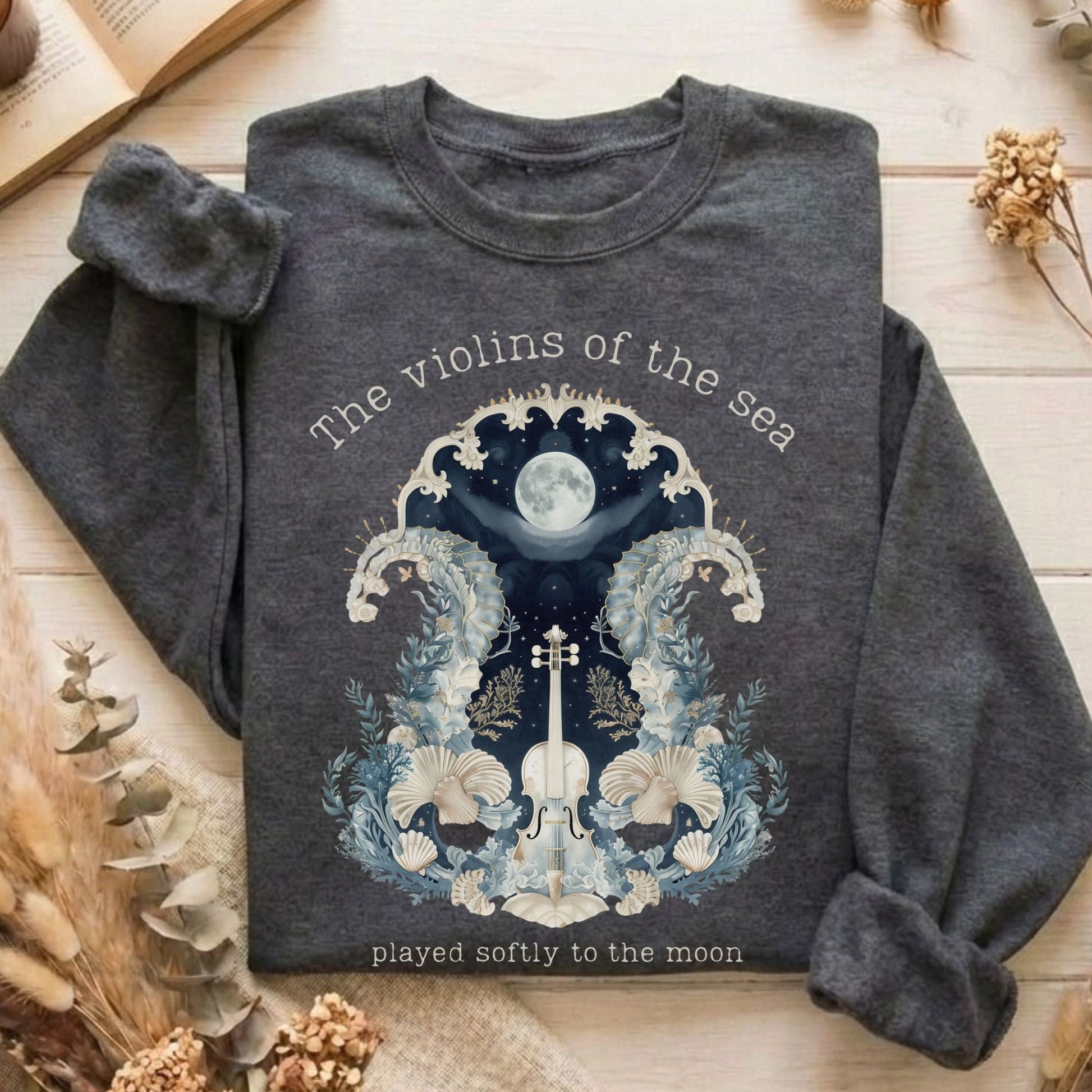 Sweatshirt Dark Heather / S Design 270 Crewneck Sweatshirt The Mystic Eden