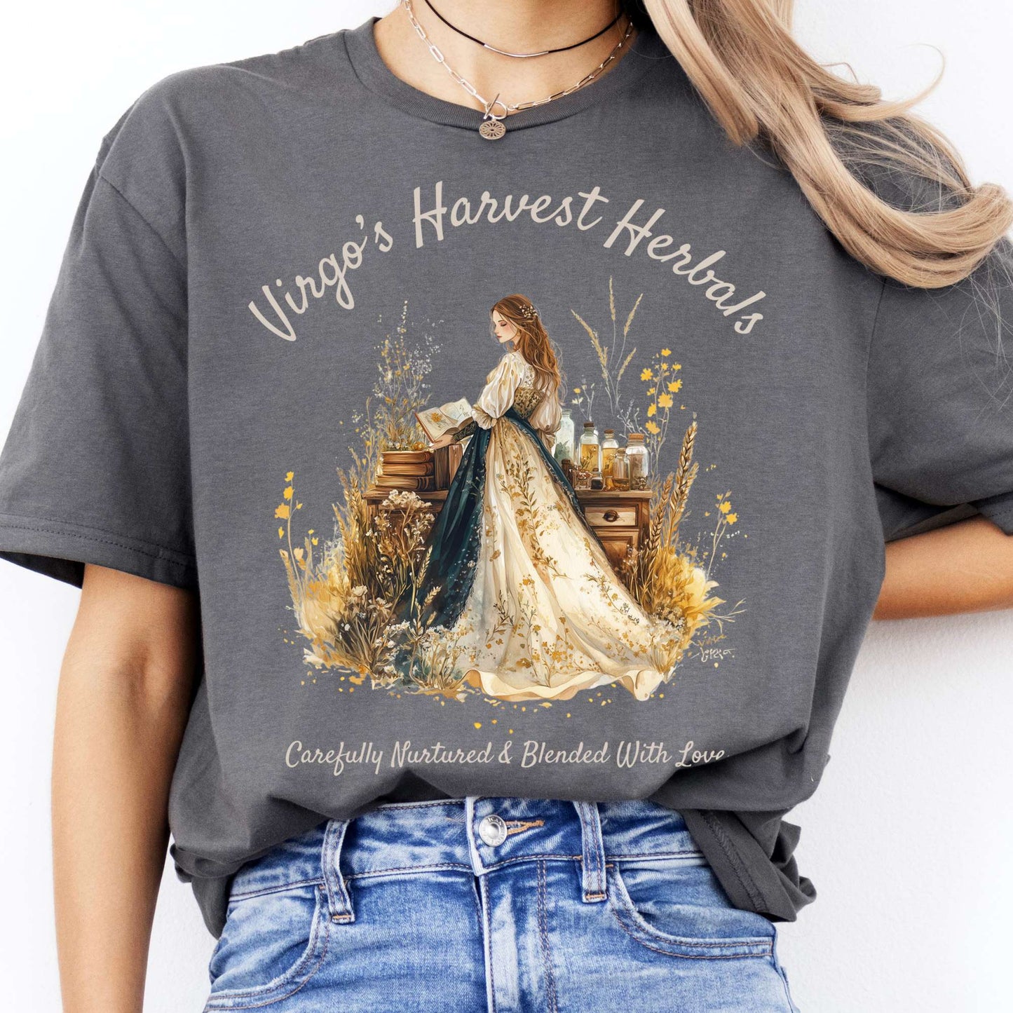 T-Shirts Virgo's Harvest Herbals Zodiac T-Shirt The Mystic Eden