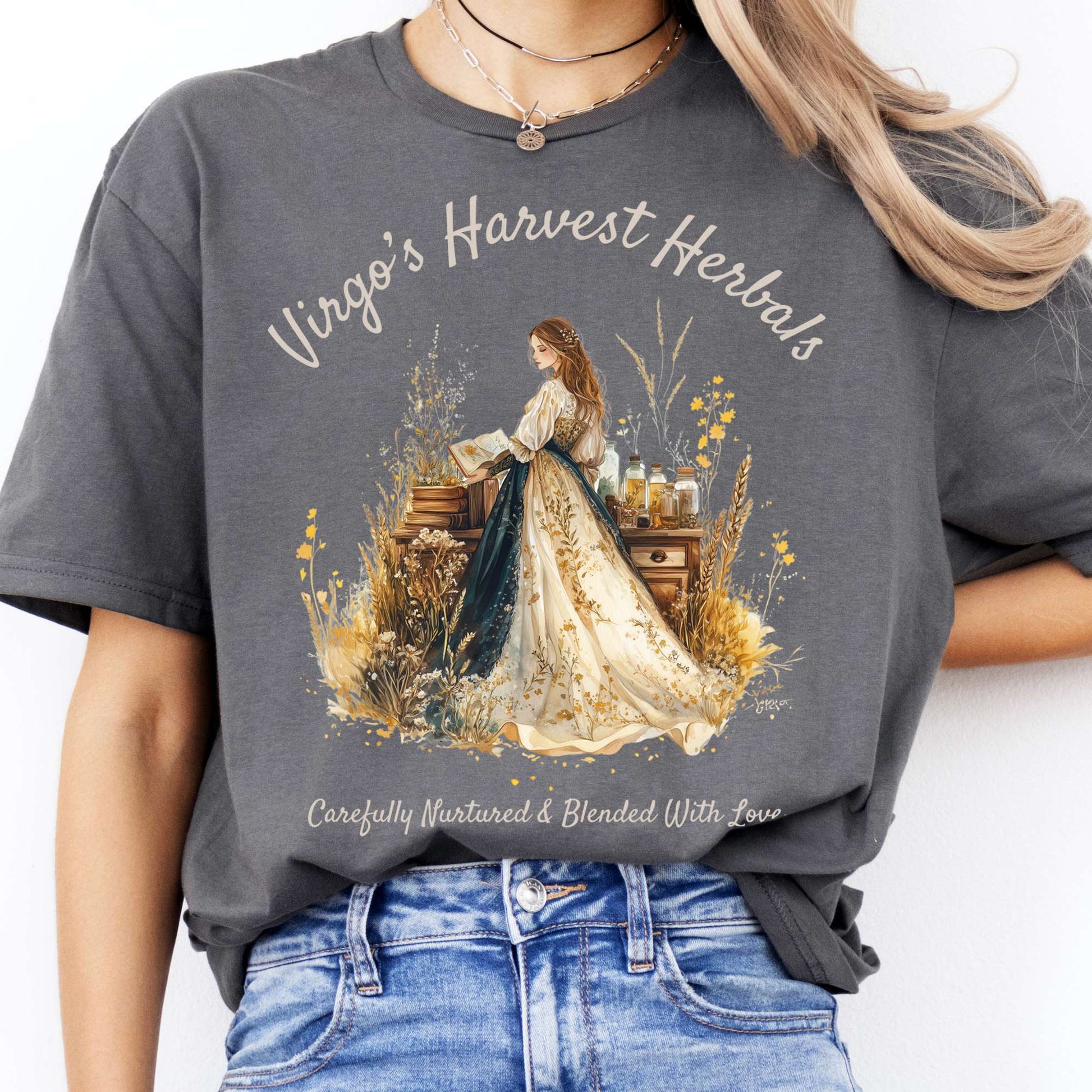T-Shirts Virgo's Harvest Herbals Zodiac T-Shirt The Mystic Eden