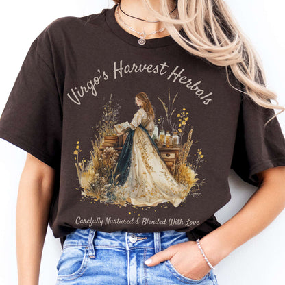 T-Shirts Virgo's Harvest Herbals Zodiac T-Shirt The Mystic Eden