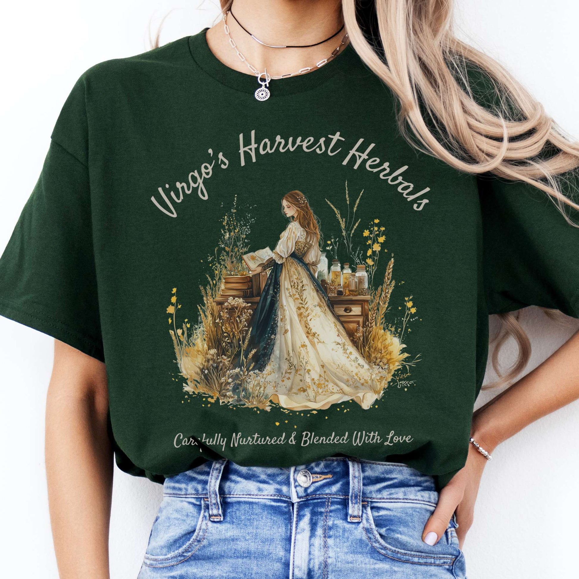 T-Shirts Virgo's Harvest Herbals Zodiac T-Shirt The Mystic Eden