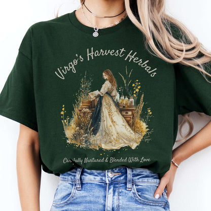 T-Shirts Virgo's Harvest Herbals Zodiac T-Shirt The Mystic Eden