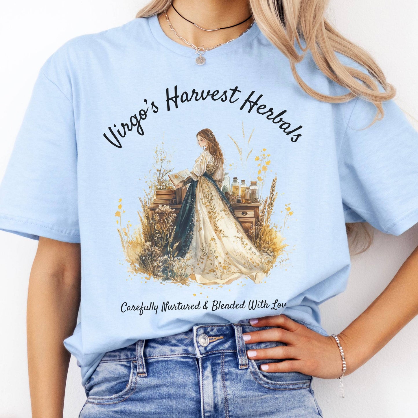 T-Shirts Virgo's Harvest Herbals Zodiac T-Shirt The Mystic Eden