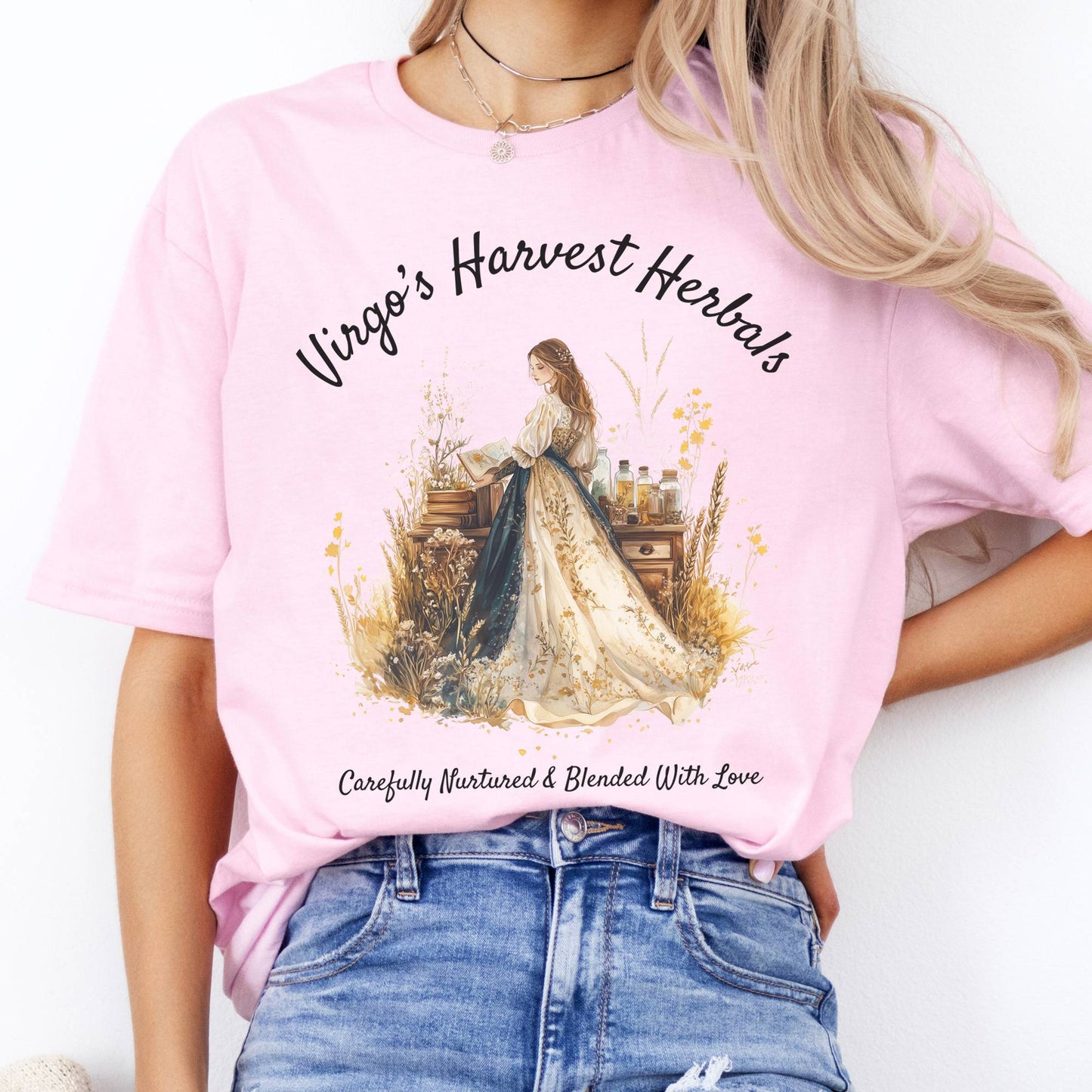 T-Shirts Virgo's Harvest Herbals Zodiac T-Shirt The Mystic Eden