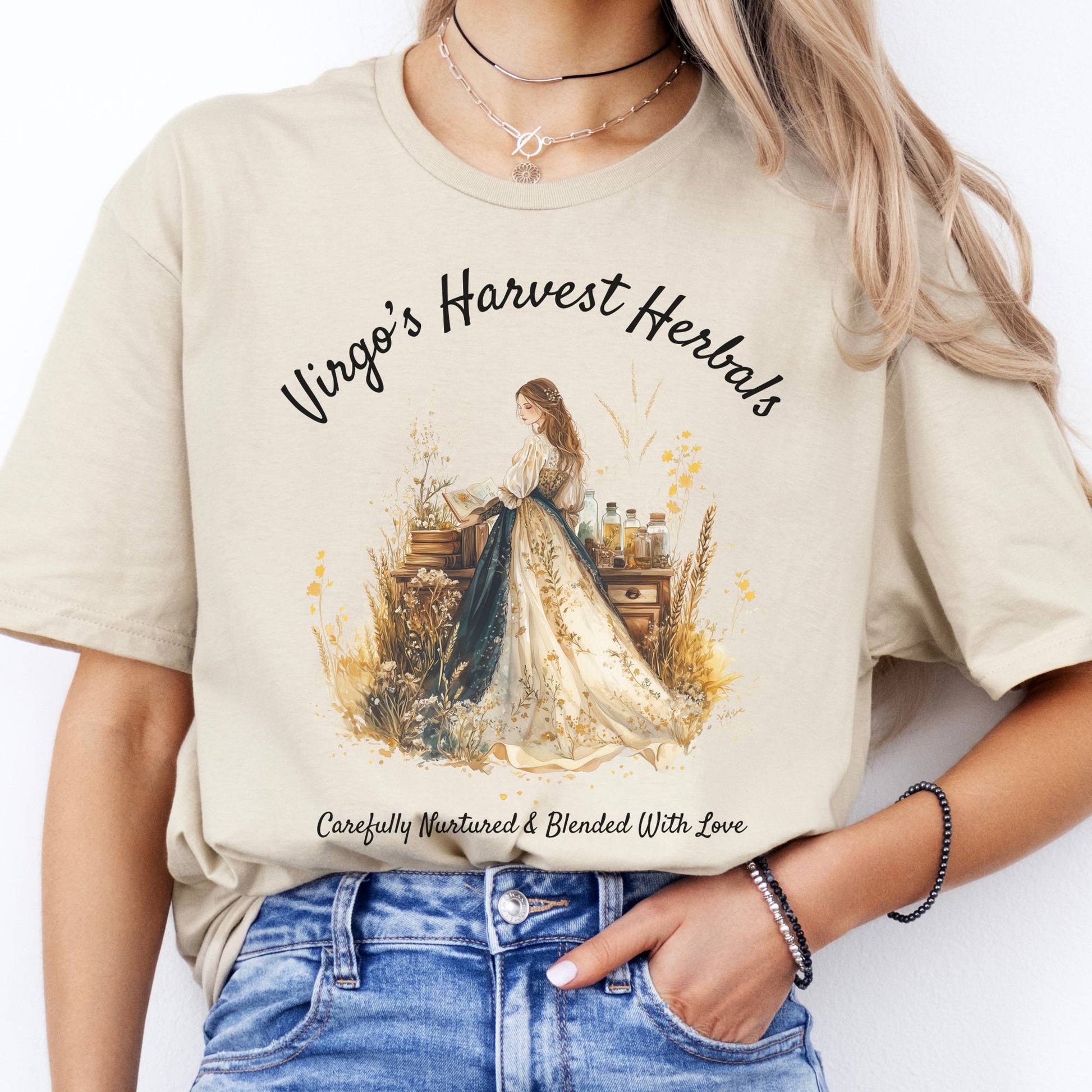 T-Shirts Virgo's Harvest Herbals Zodiac T-Shirt The Mystic Eden