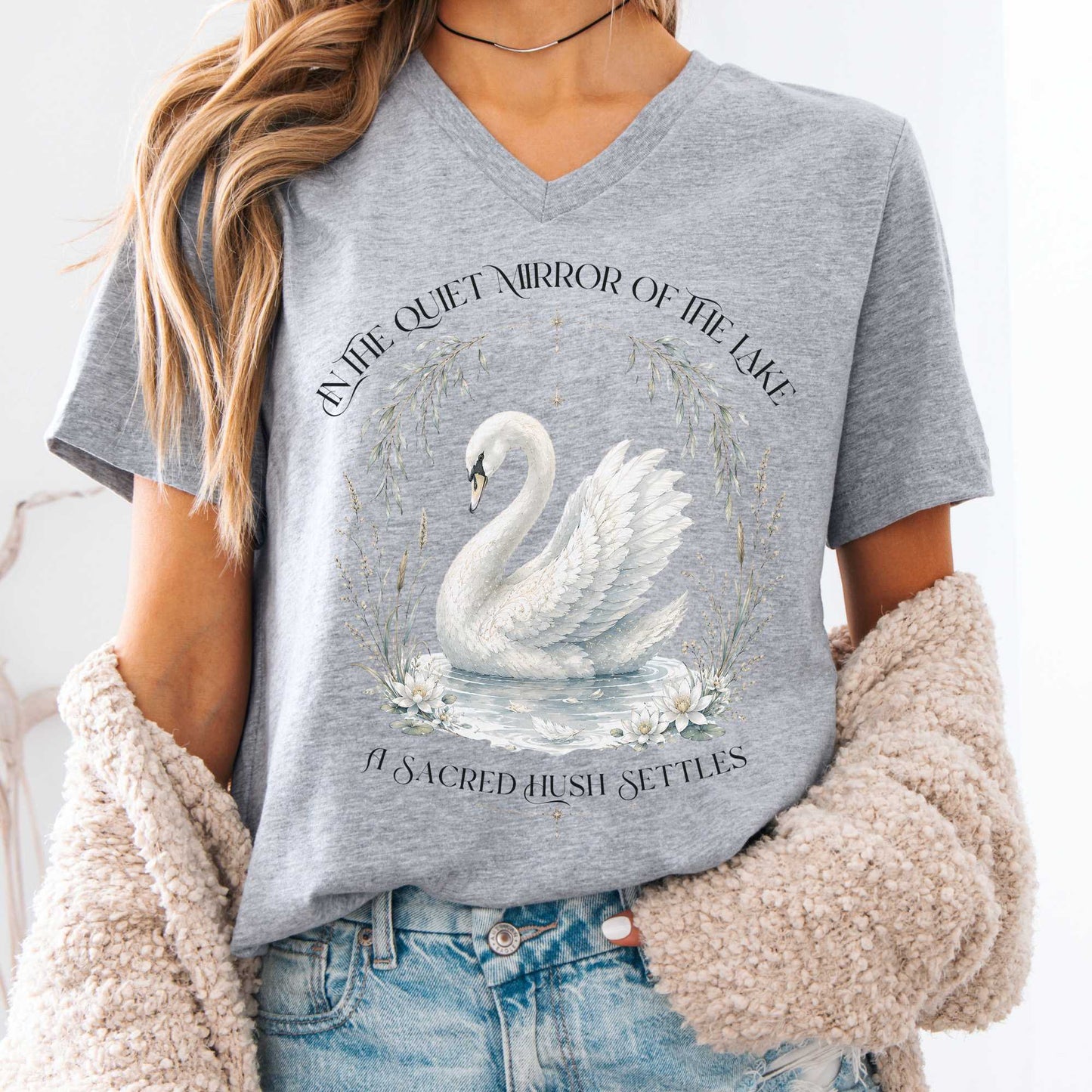 V-neck Athletic Heather / S Design 315 V-Neck The Mystic Eden