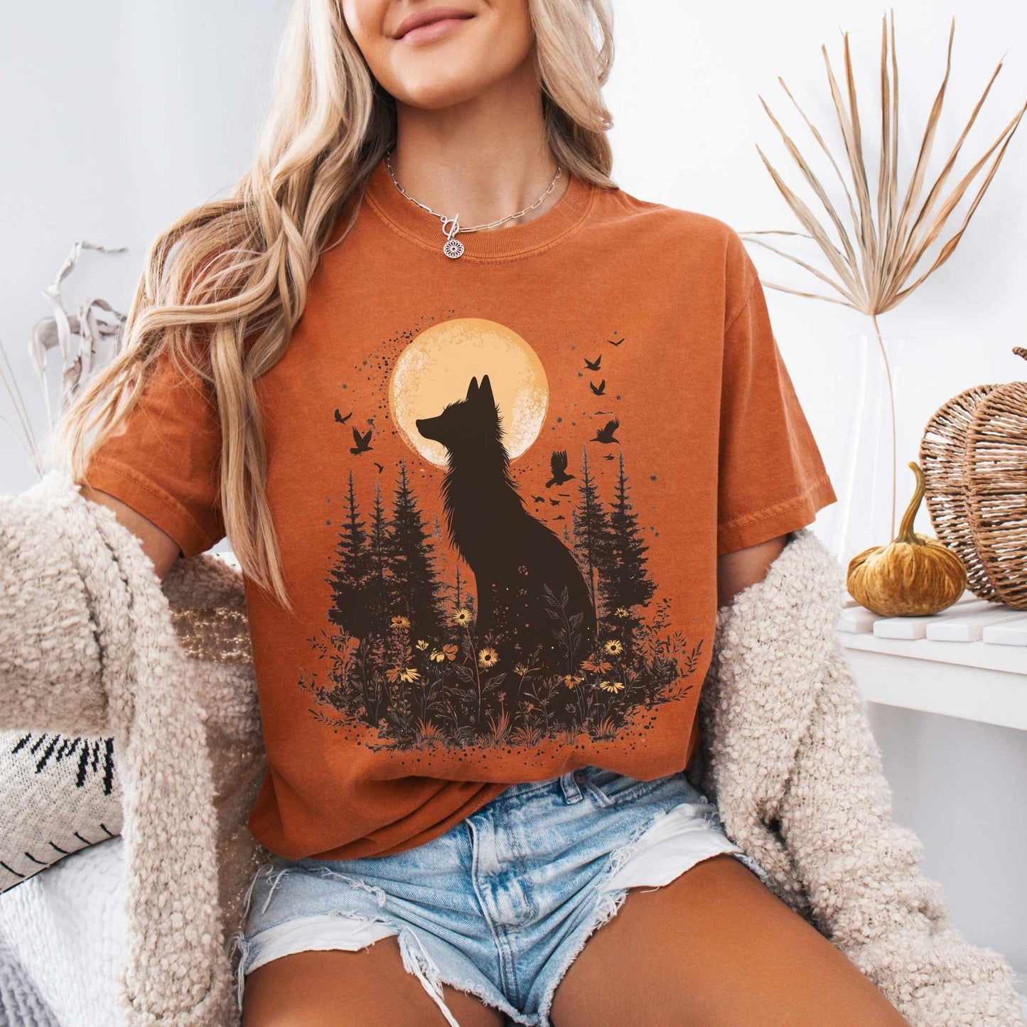 Mystical Moonlit Fox Shirt