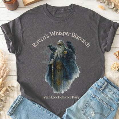 T-Shirt Charcoal / S Raven's Whisper Dispatch Norse God T-Shirt The Mystic Eden