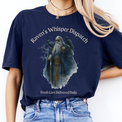 T-Shirt Raven's Whisper Dispatch Norse God T-Shirt The Mystic Eden