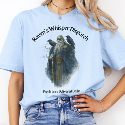 T-Shirt Raven's Whisper Dispatch Norse God T-Shirt The Mystic Eden