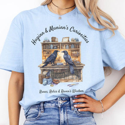 T-Shirt Huginn and Muninn's Curiosities Norse Mythology T-Shirt The Mystic Eden