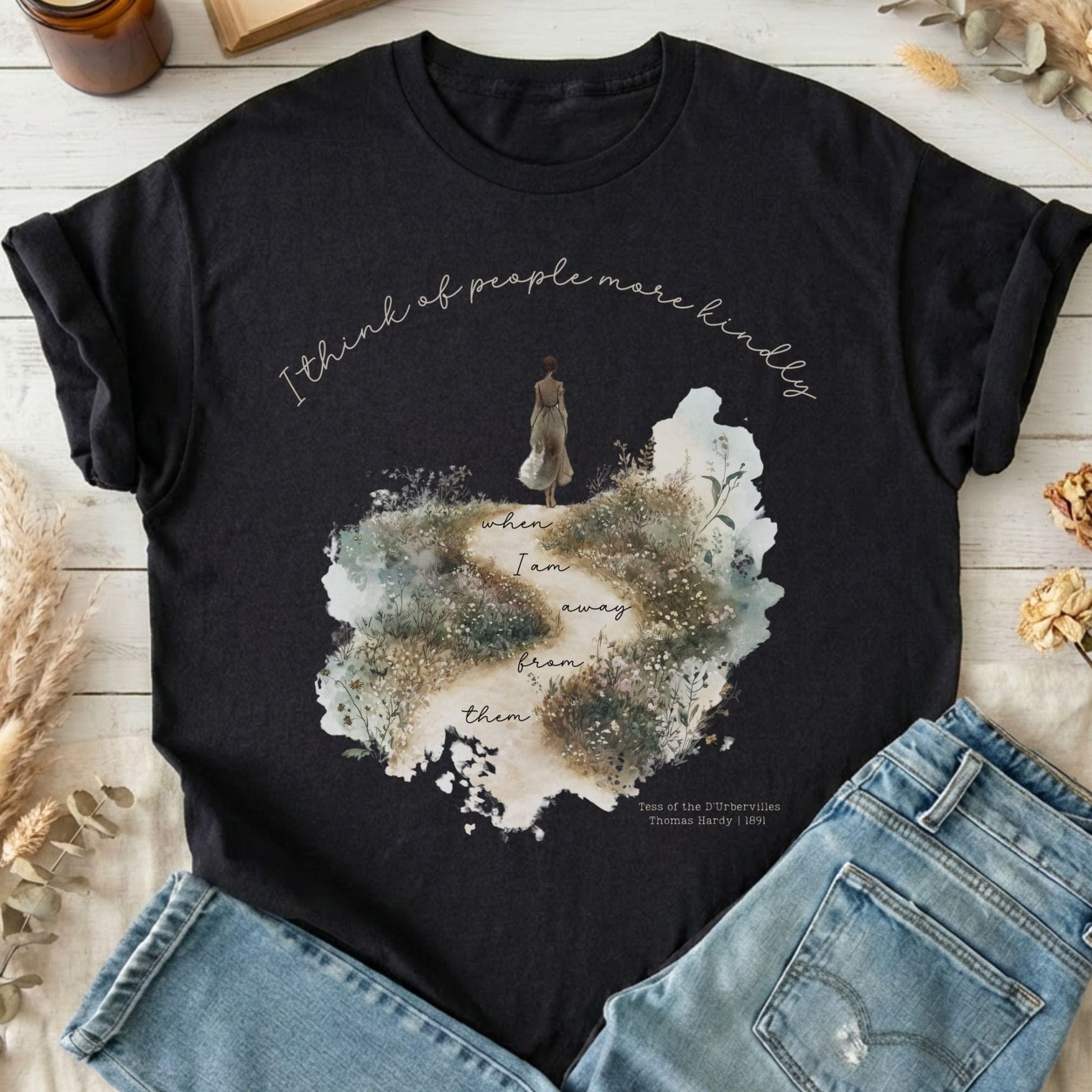 T-Shirt Black / S I Think Of People More Kindly Tess of the d'Urbervilles T-Shirt The Mystic Eden
