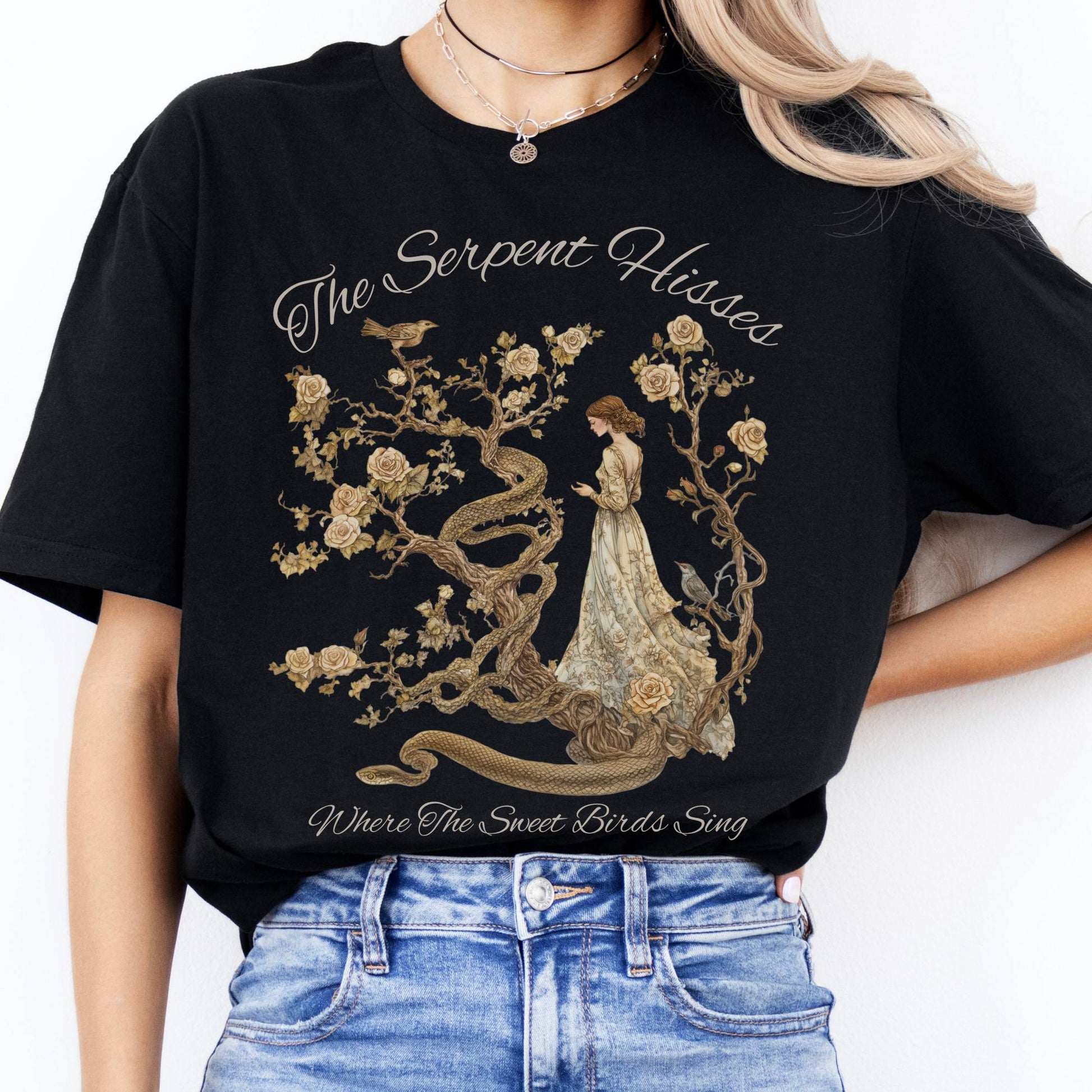 T-Shirt The Serpent Hisses Where the Sweet Birds Sing T-Shirt The Mystic Eden