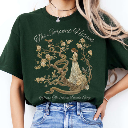 T-Shirt The Serpent Hisses Where the Sweet Birds Sing T-Shirt The Mystic Eden