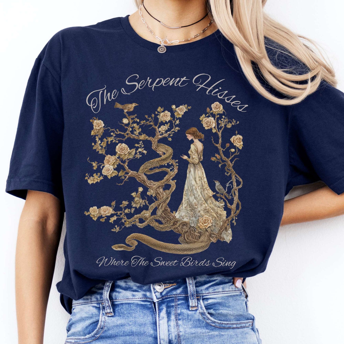 T-Shirt The Serpent Hisses Where the Sweet Birds Sing T-Shirt The Mystic Eden