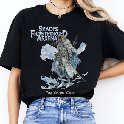 T-Shirt Skadi's Frostforged Arsenal Norse Mythology T-Shirt The Mystic Eden