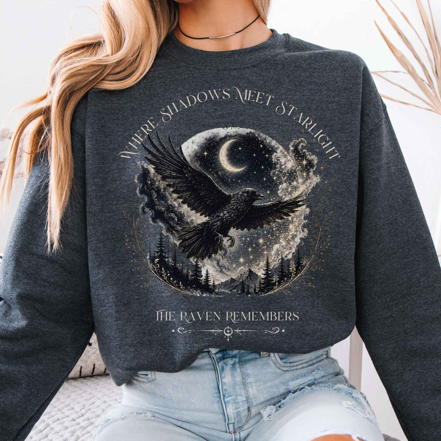 Sweatshirt Dark Heather / S Design 311 Crewneck Sweatshirt The Mystic Eden