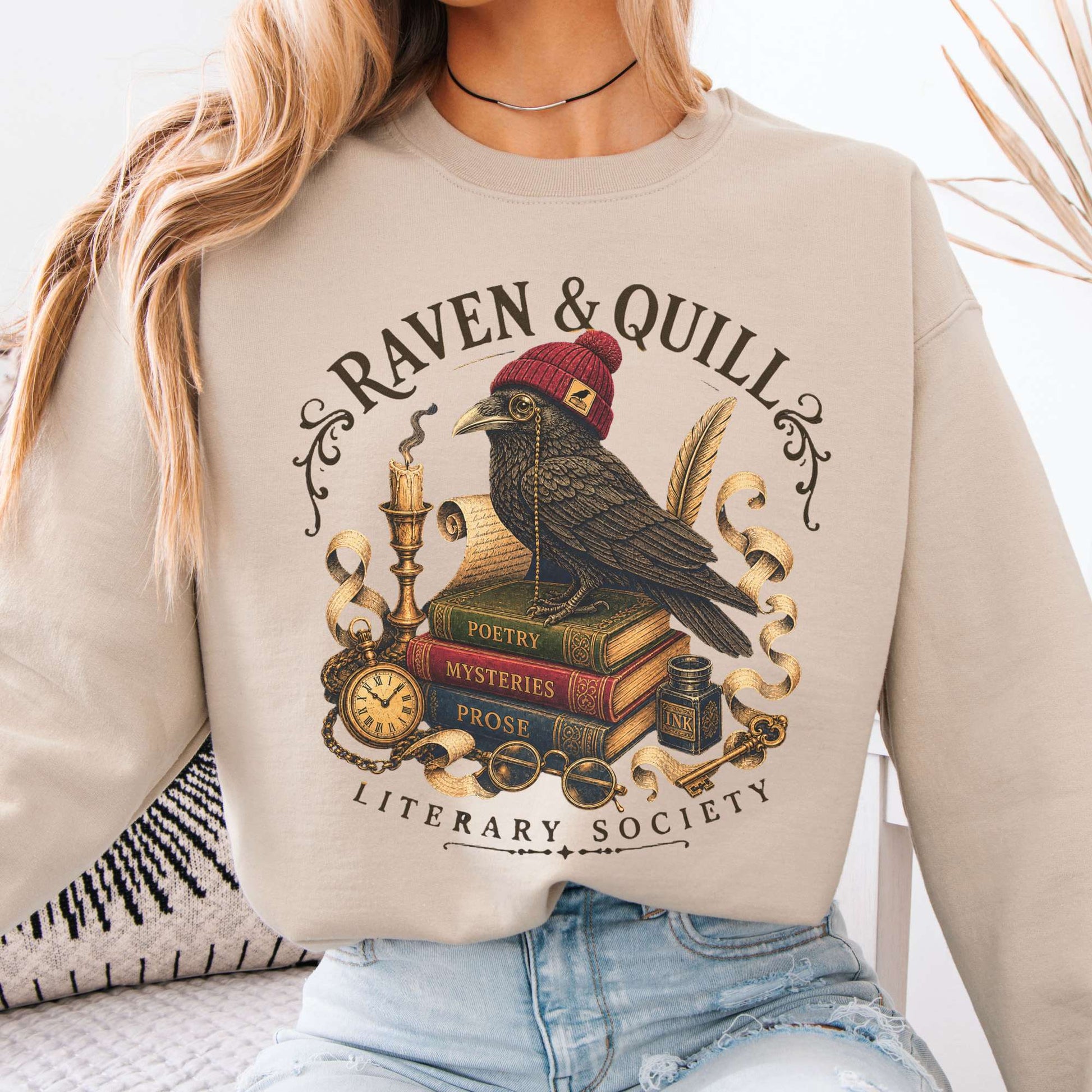 Sweatshirt Sand / S Design 294 Crewneck Sweatshirt The Mystic Eden