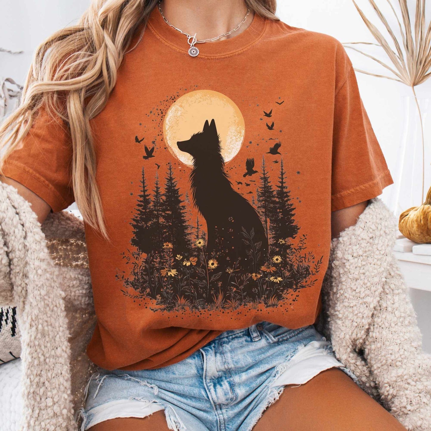 Mystical Moonlit Fox Shirt