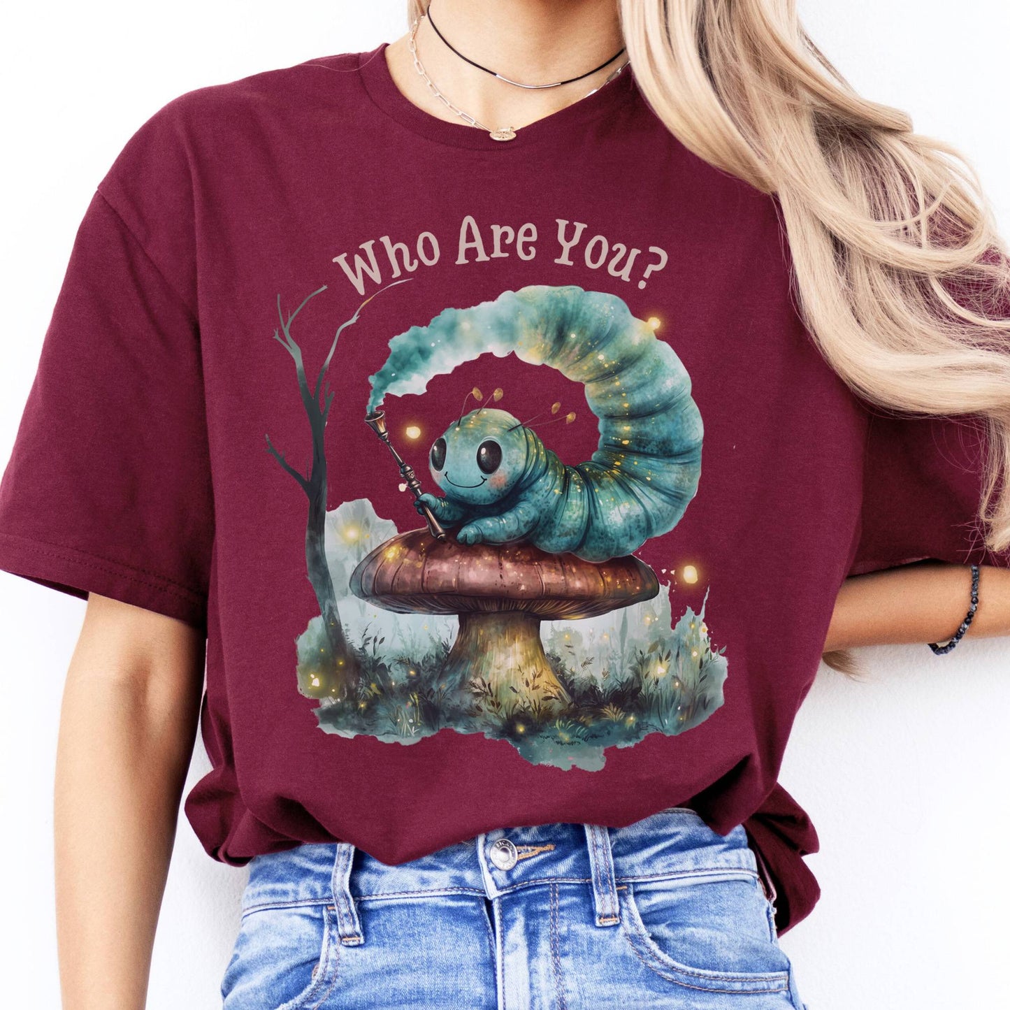 T-Shirt Who Are You Caterpillar Alice T-Shirt The Mystic Eden