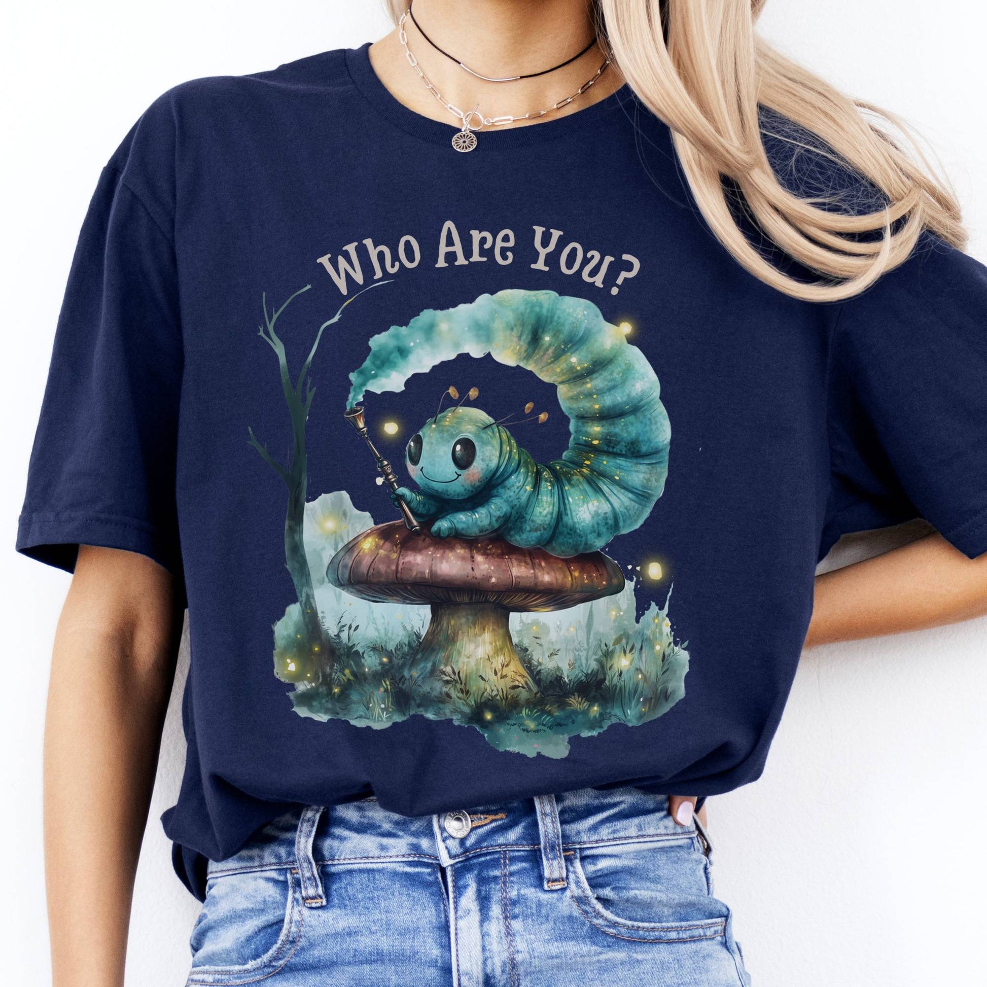T-Shirt Who Are You Caterpillar Alice T-Shirt The Mystic Eden