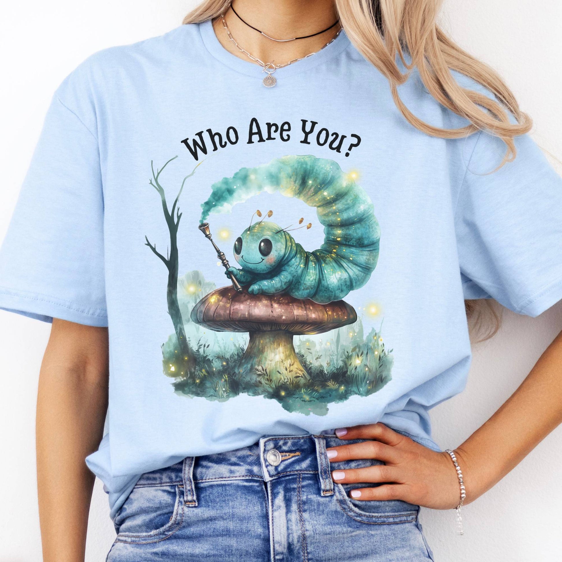 T-Shirt Who Are You Caterpillar Alice T-Shirt The Mystic Eden