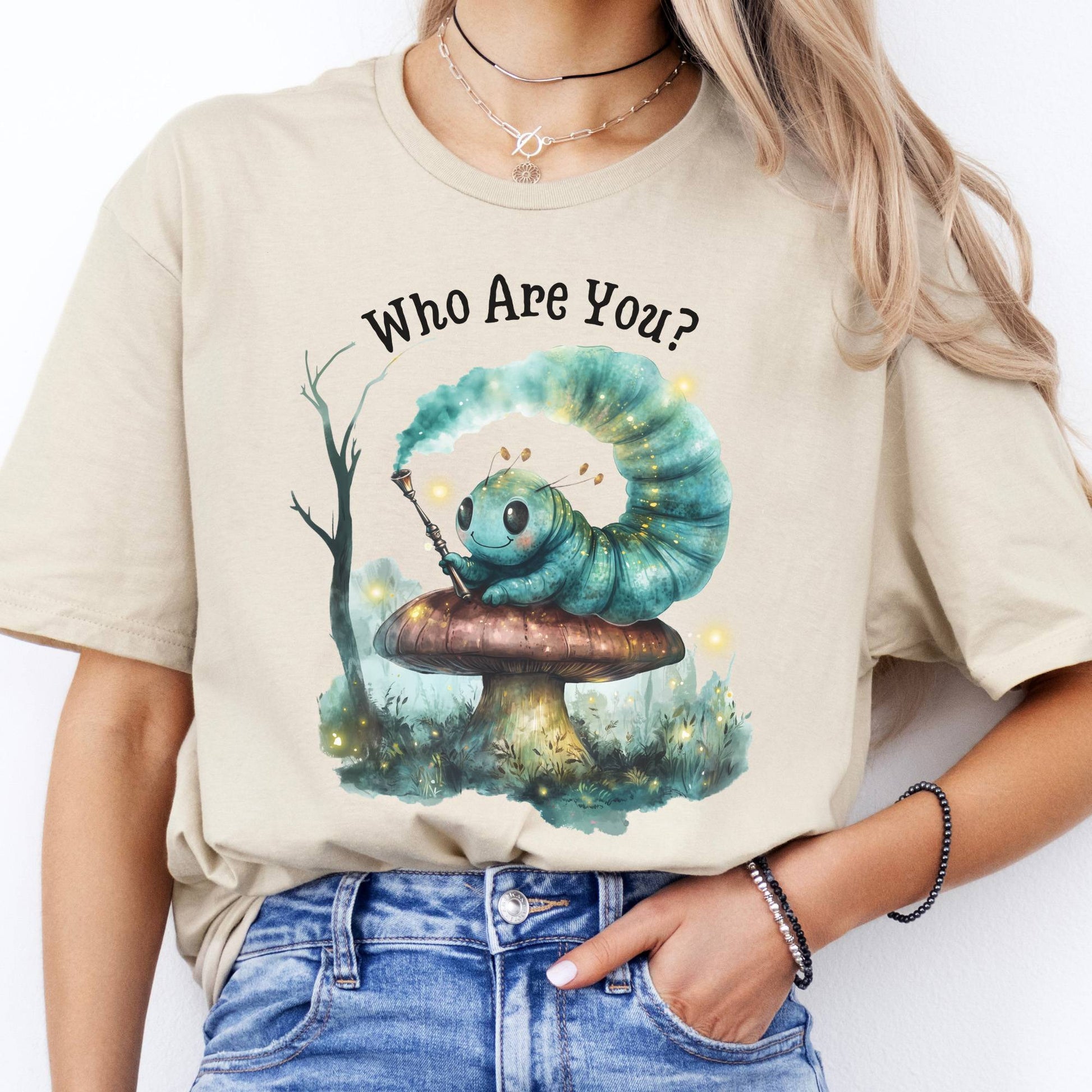 T-Shirt Who Are You Caterpillar Alice T-Shirt The Mystic Eden