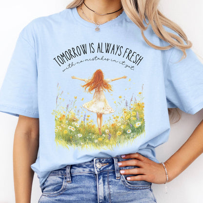 T-Shirt Tomorrow is Always Fresh With No Mistakes Green Gables T-Shirt The Mystic Eden