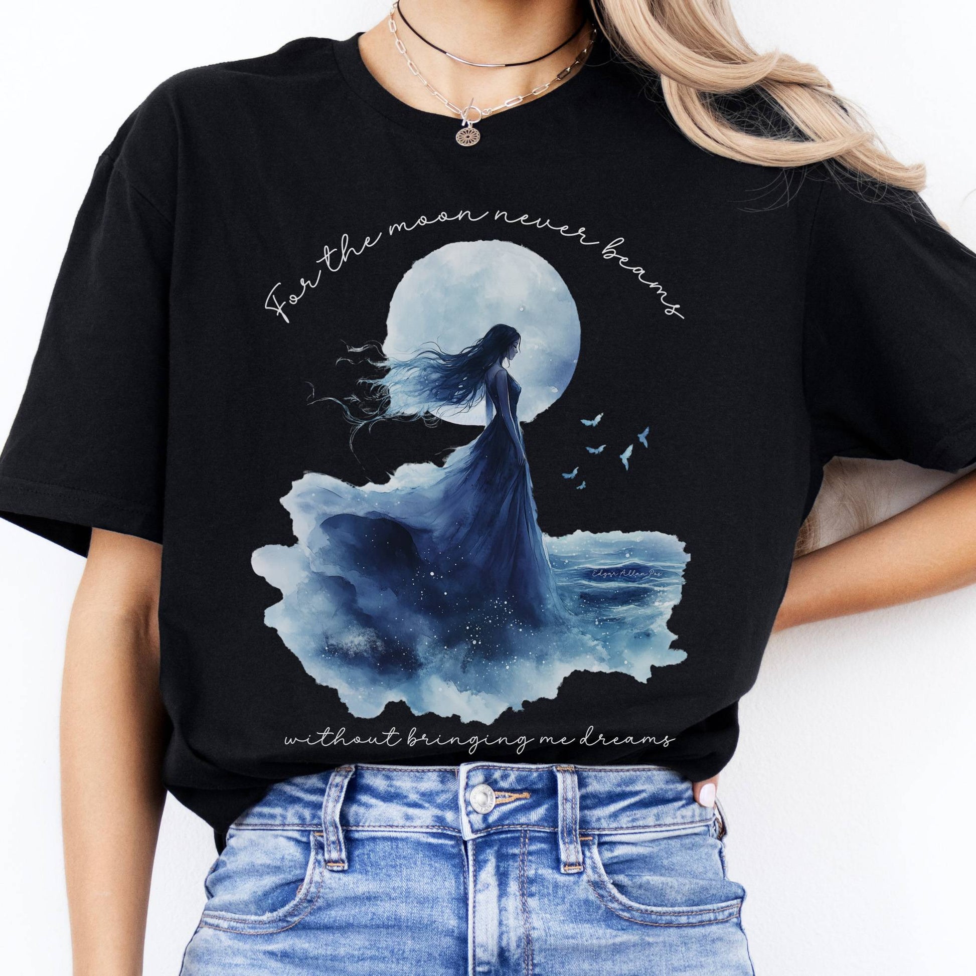 T-Shirts For The Moon Never Beams Annabel Lee Poe T-Shirt The Mystic Eden