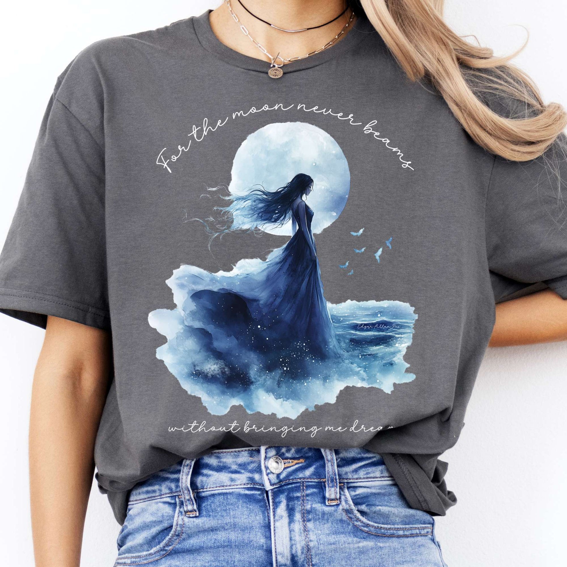 T-Shirts For The Moon Never Beams Annabel Lee Poe T-Shirt The Mystic Eden