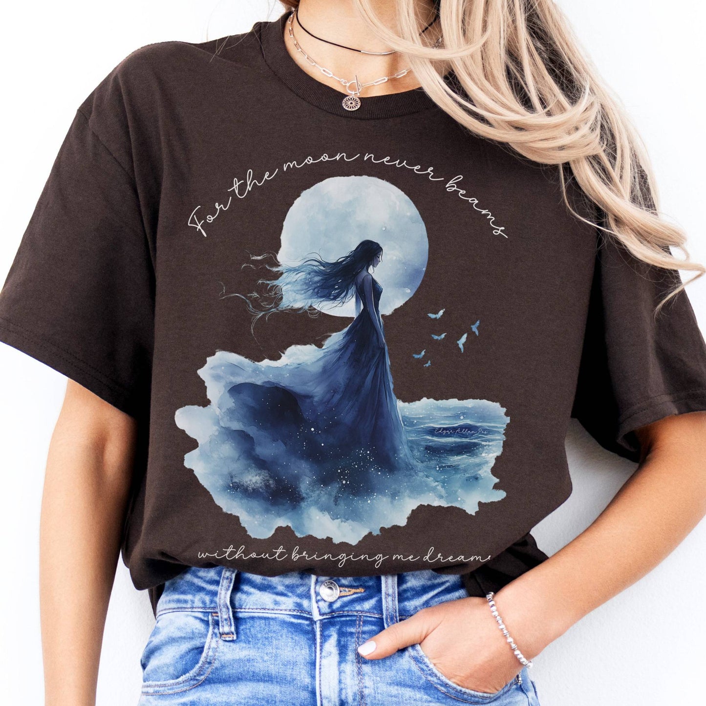 T-Shirts For The Moon Never Beams Annabel Lee Poe T-Shirt The Mystic Eden