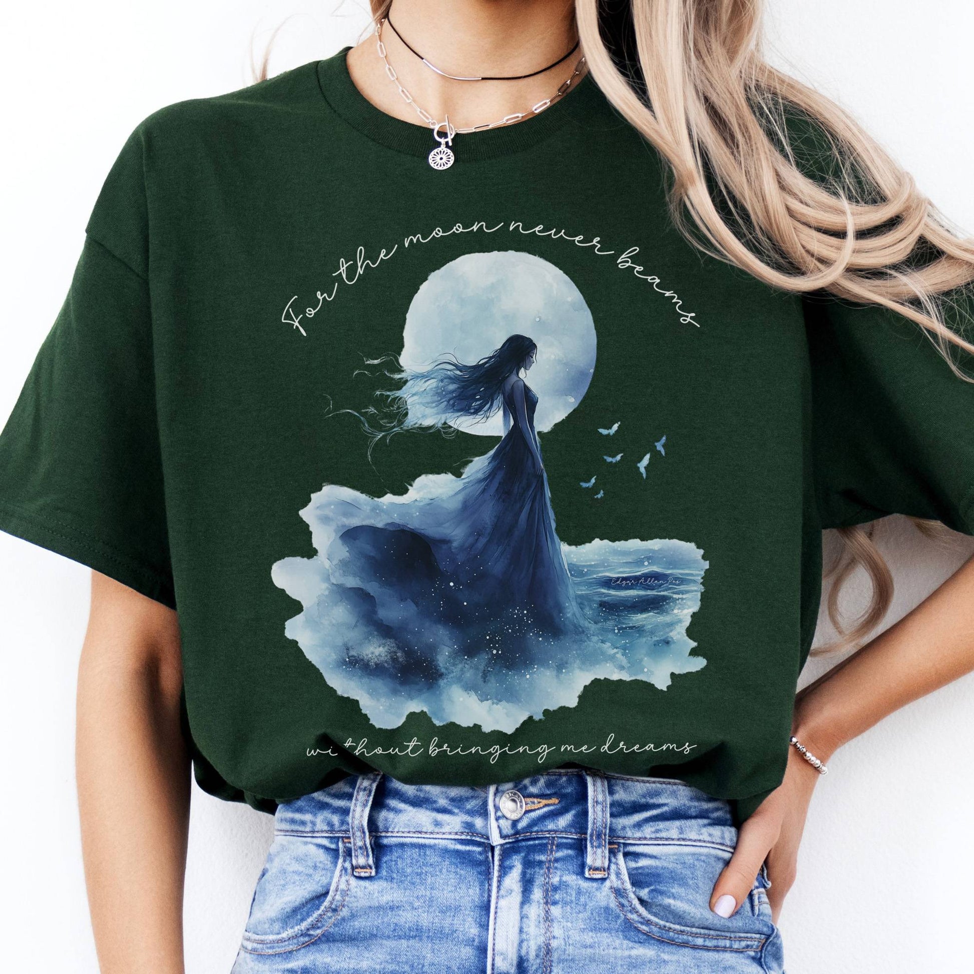 T-Shirts For The Moon Never Beams Annabel Lee Poe T-Shirt The Mystic Eden