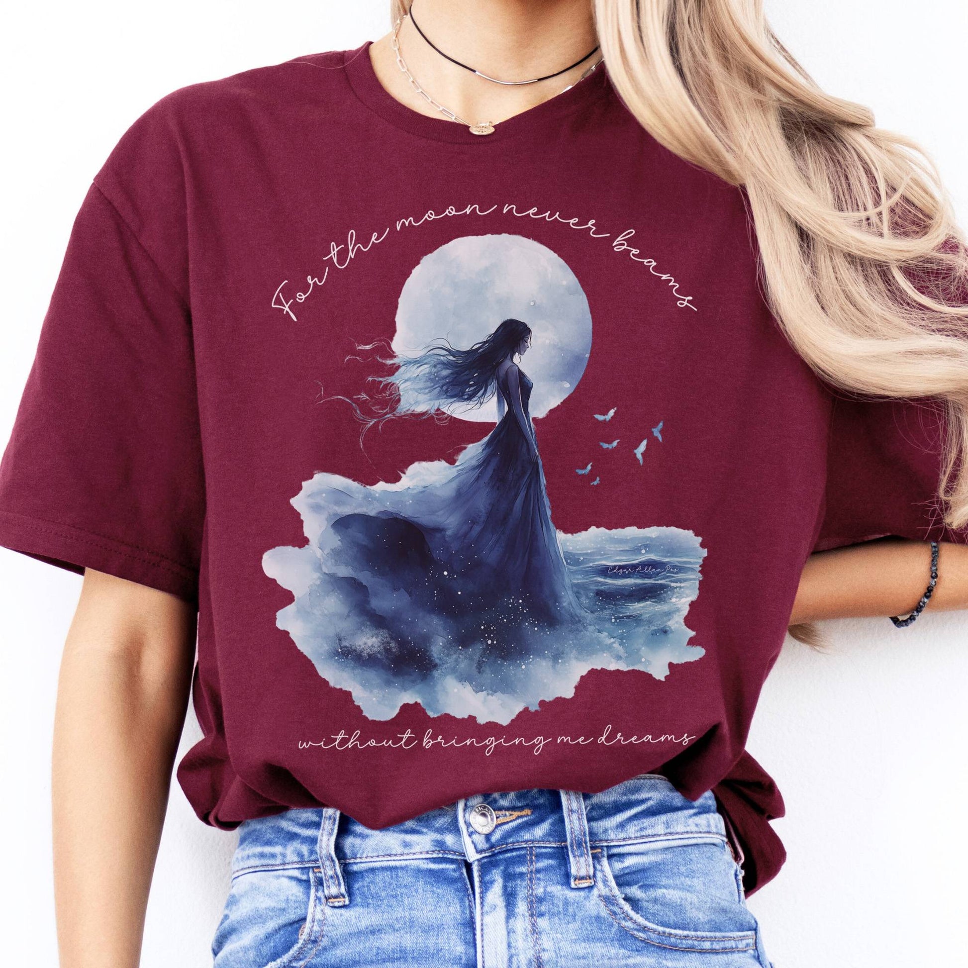 T-Shirts For The Moon Never Beams Annabel Lee Poe T-Shirt The Mystic Eden