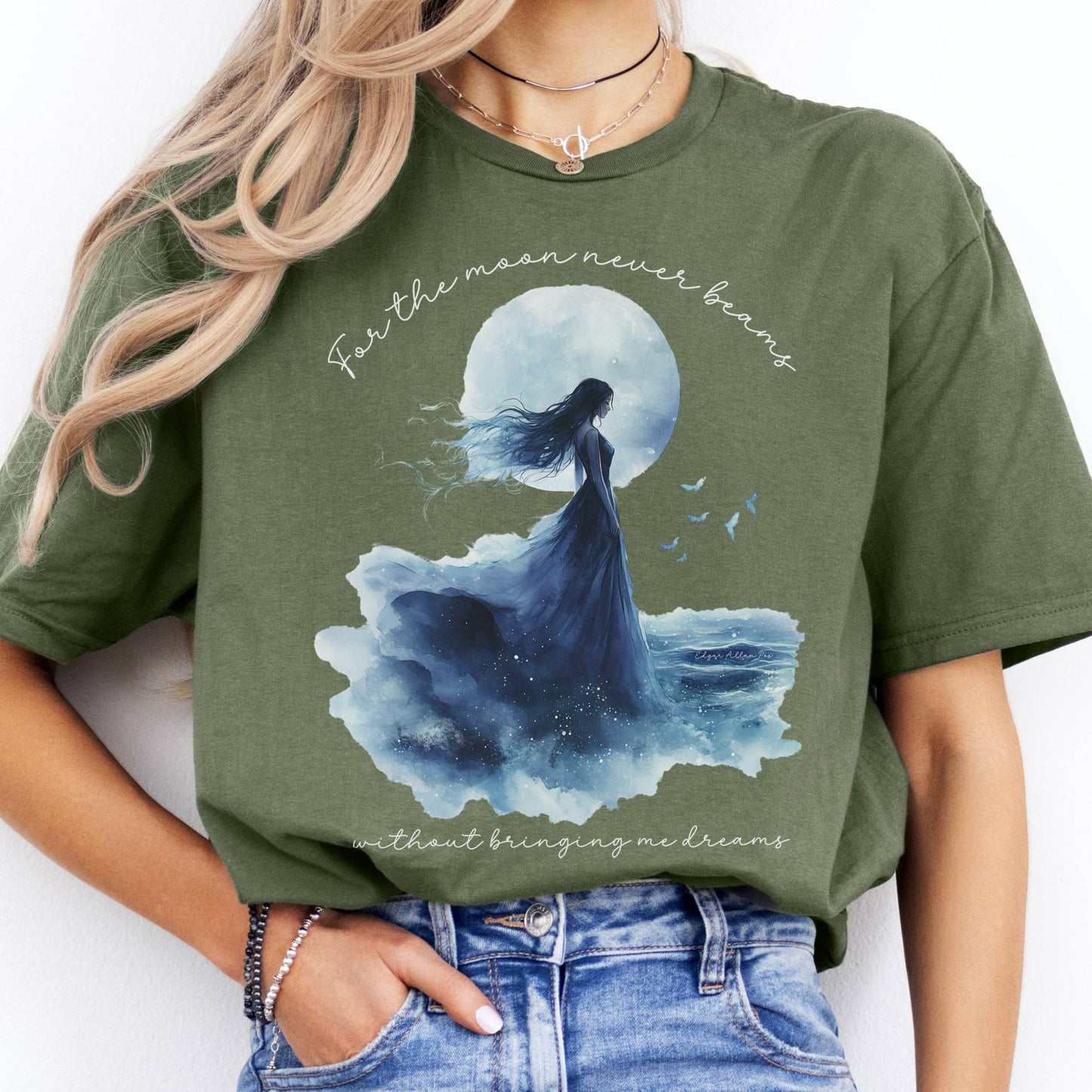 T-Shirts For The Moon Never Beams Annabel Lee Poe T-Shirt The Mystic Eden