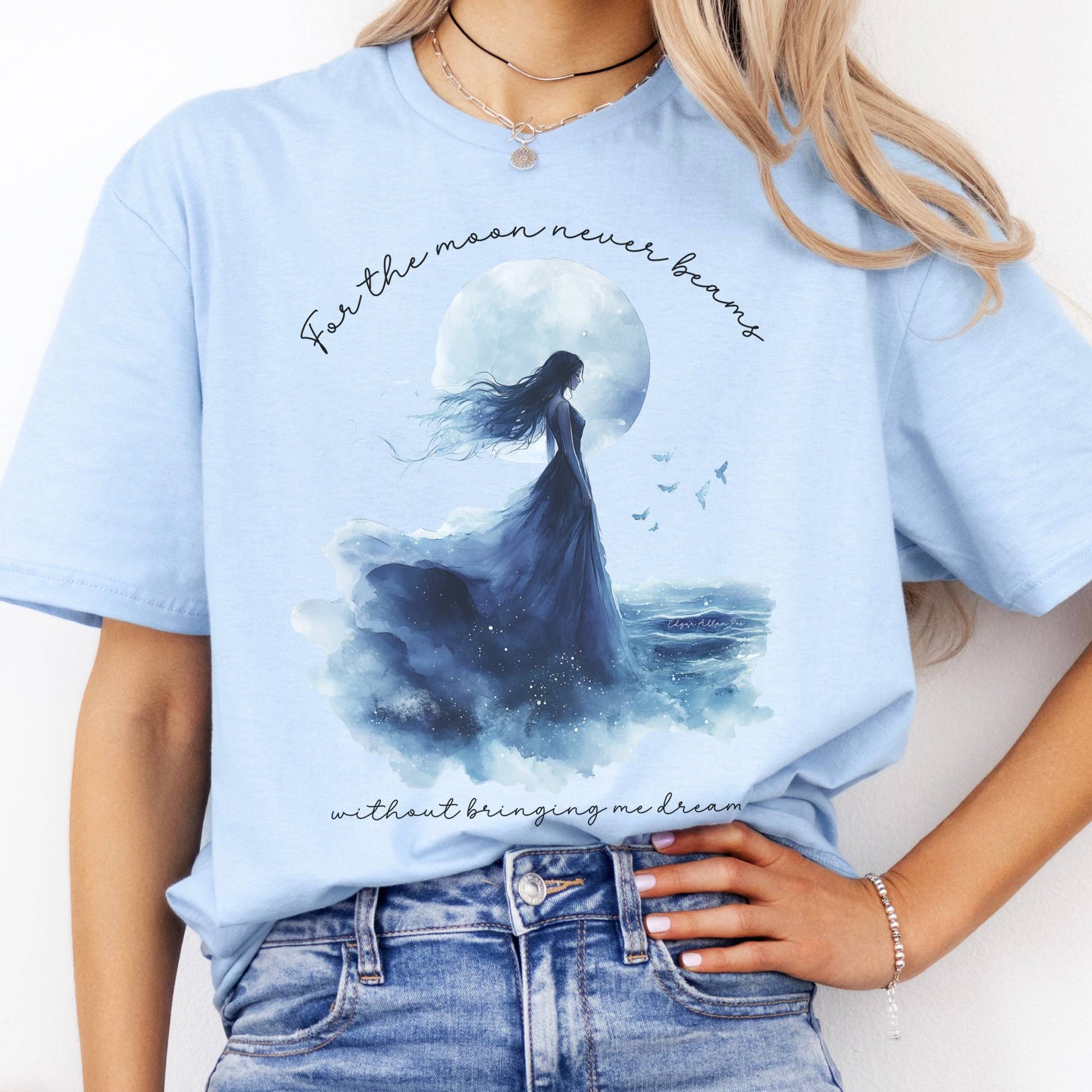 T-Shirts For The Moon Never Beams Annabel Lee Poe T-Shirt The Mystic Eden