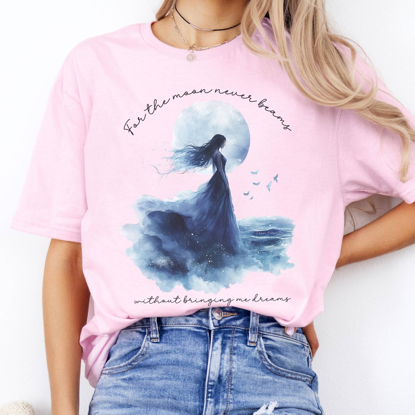 T-Shirts For The Moon Never Beams Annabel Lee Poe T-Shirt The Mystic Eden