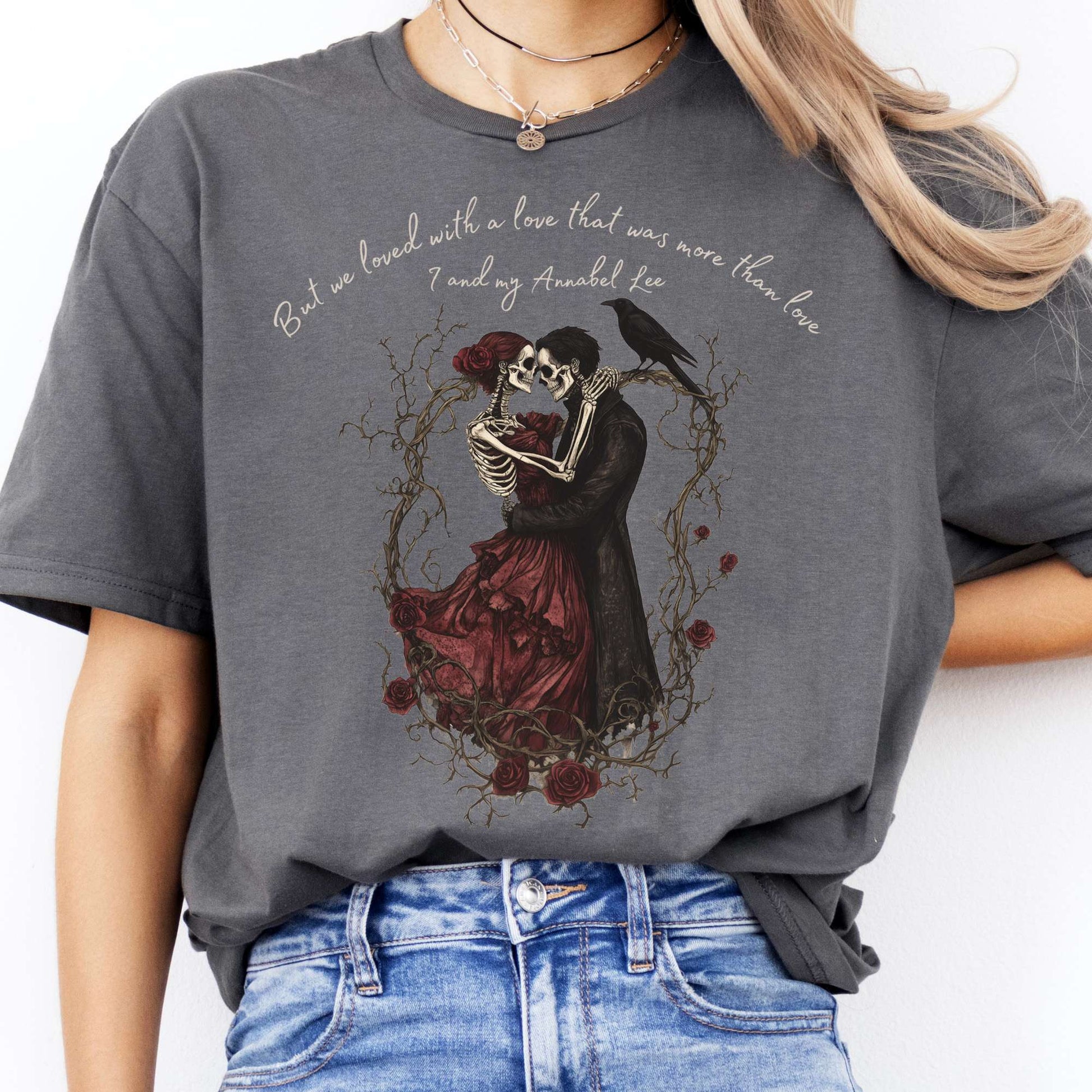 T-Shirts But We Loved With A Love Annabel Lee Poe T-Shirt The Mystic Eden
