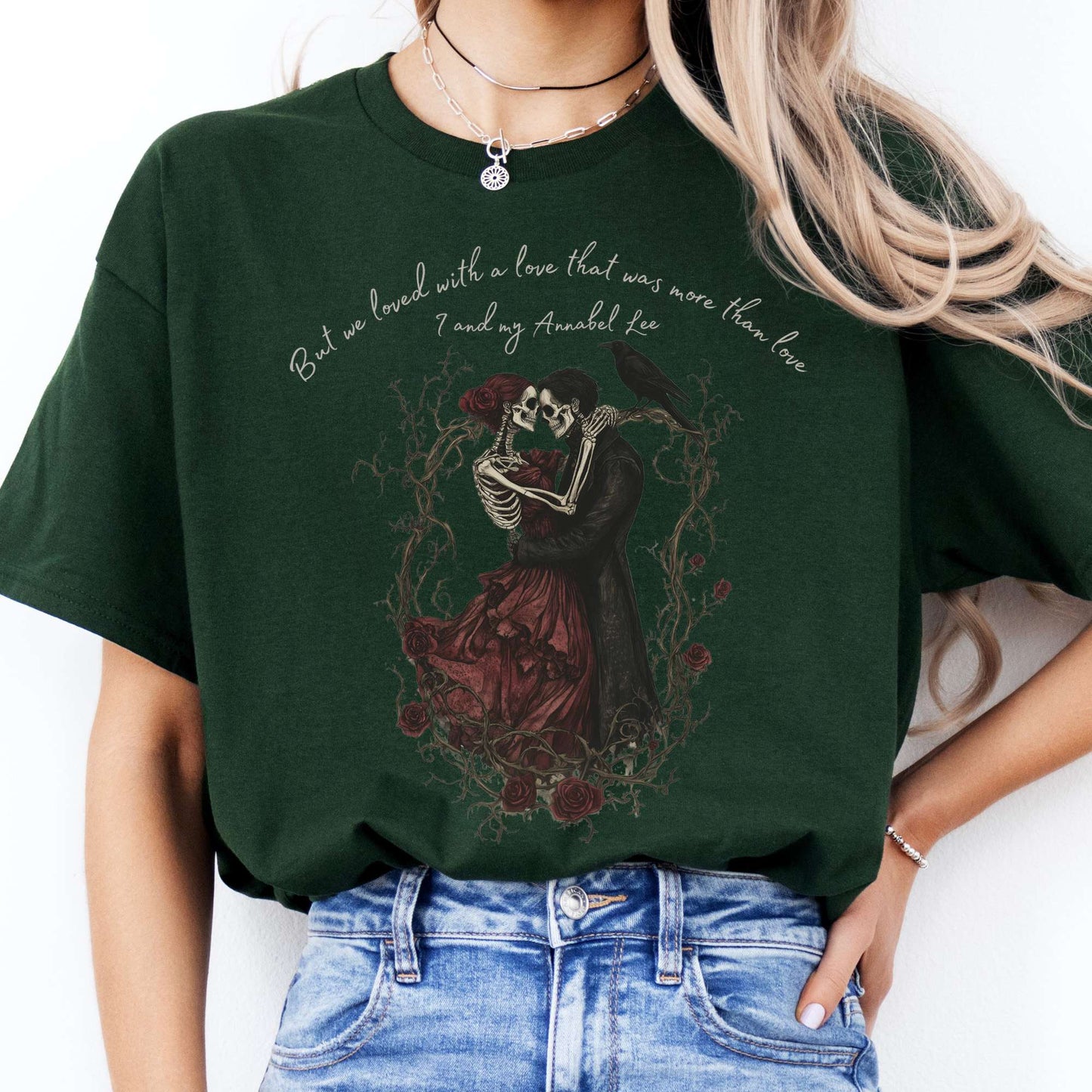 T-Shirts But We Loved With A Love Annabel Lee Poe T-Shirt The Mystic Eden