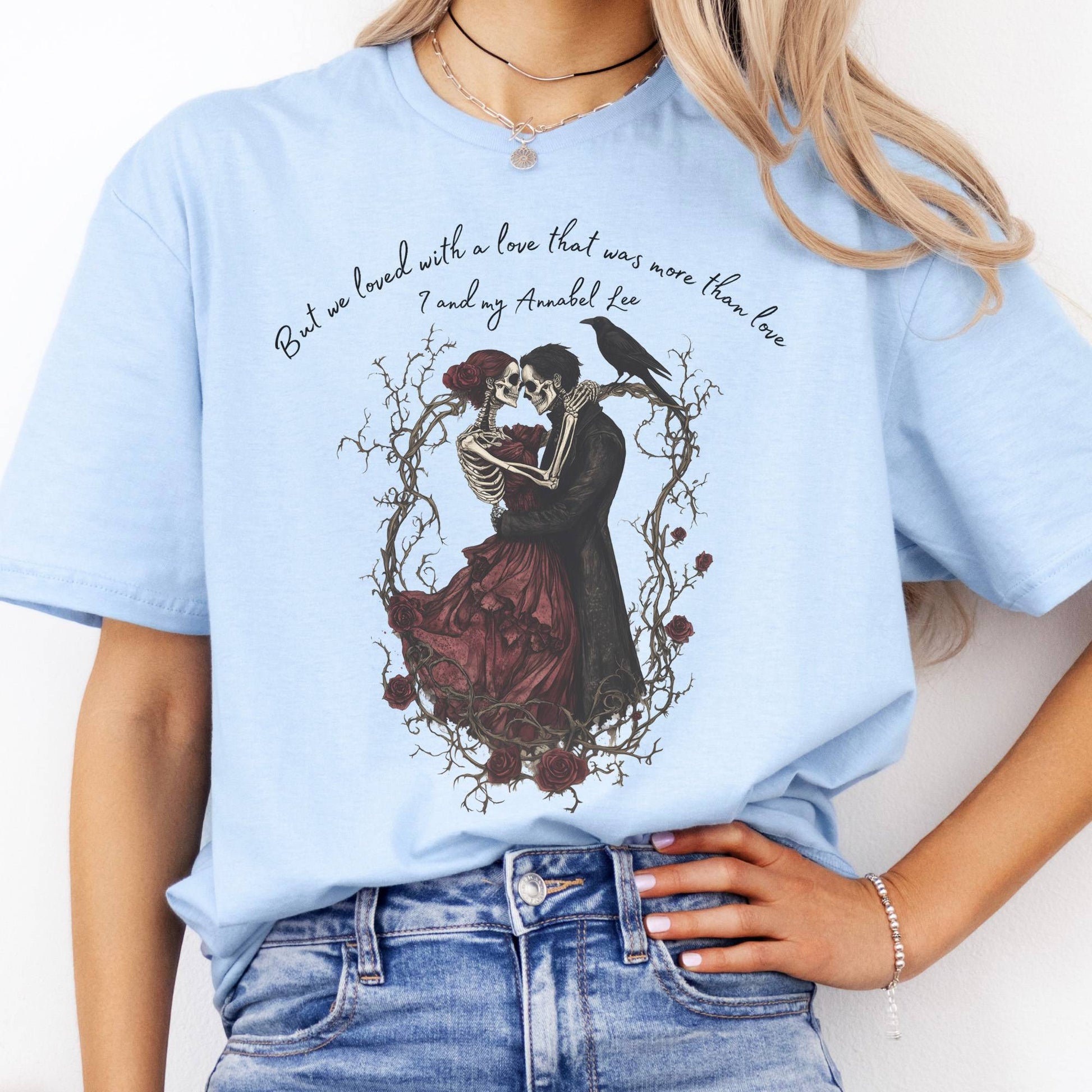 T-Shirts But We Loved With A Love Annabel Lee Poe T-Shirt The Mystic Eden