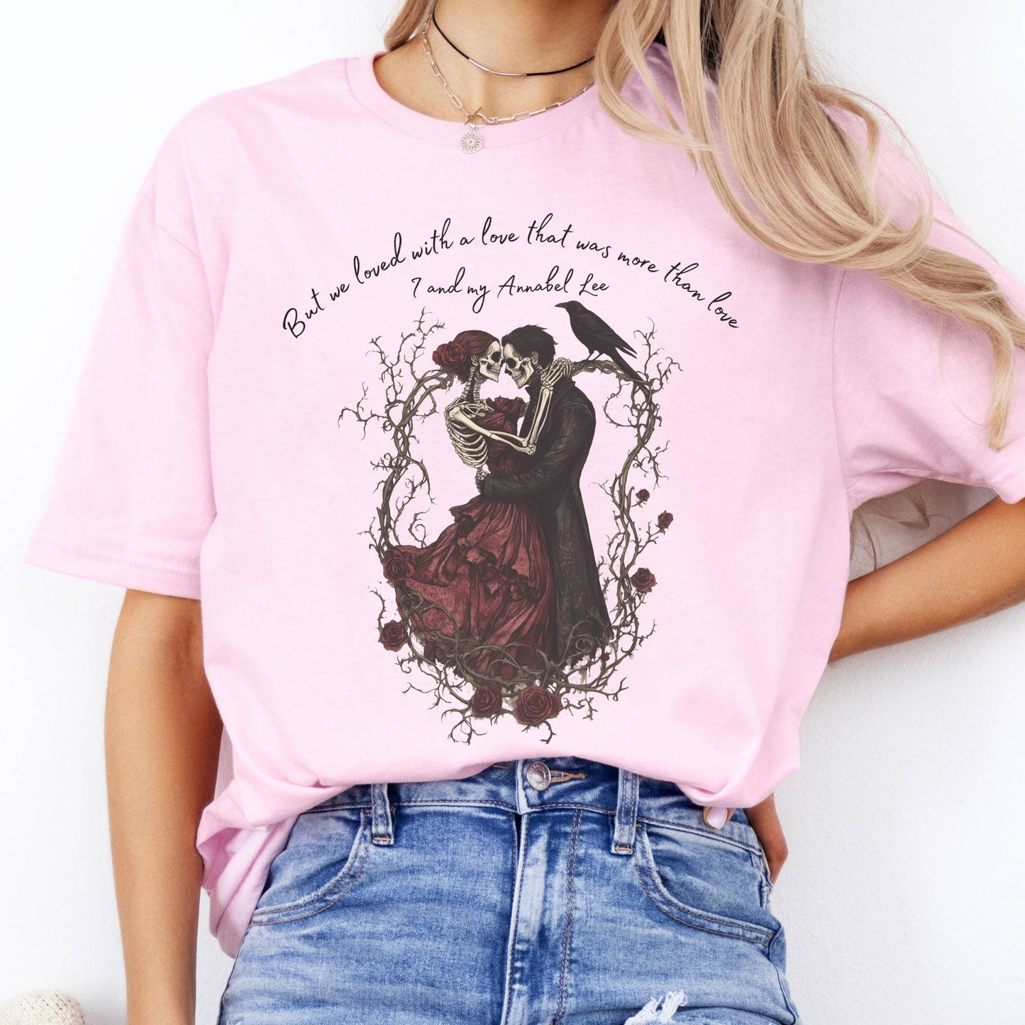 T-Shirts But We Loved With A Love Annabel Lee Poe T-Shirt The Mystic Eden