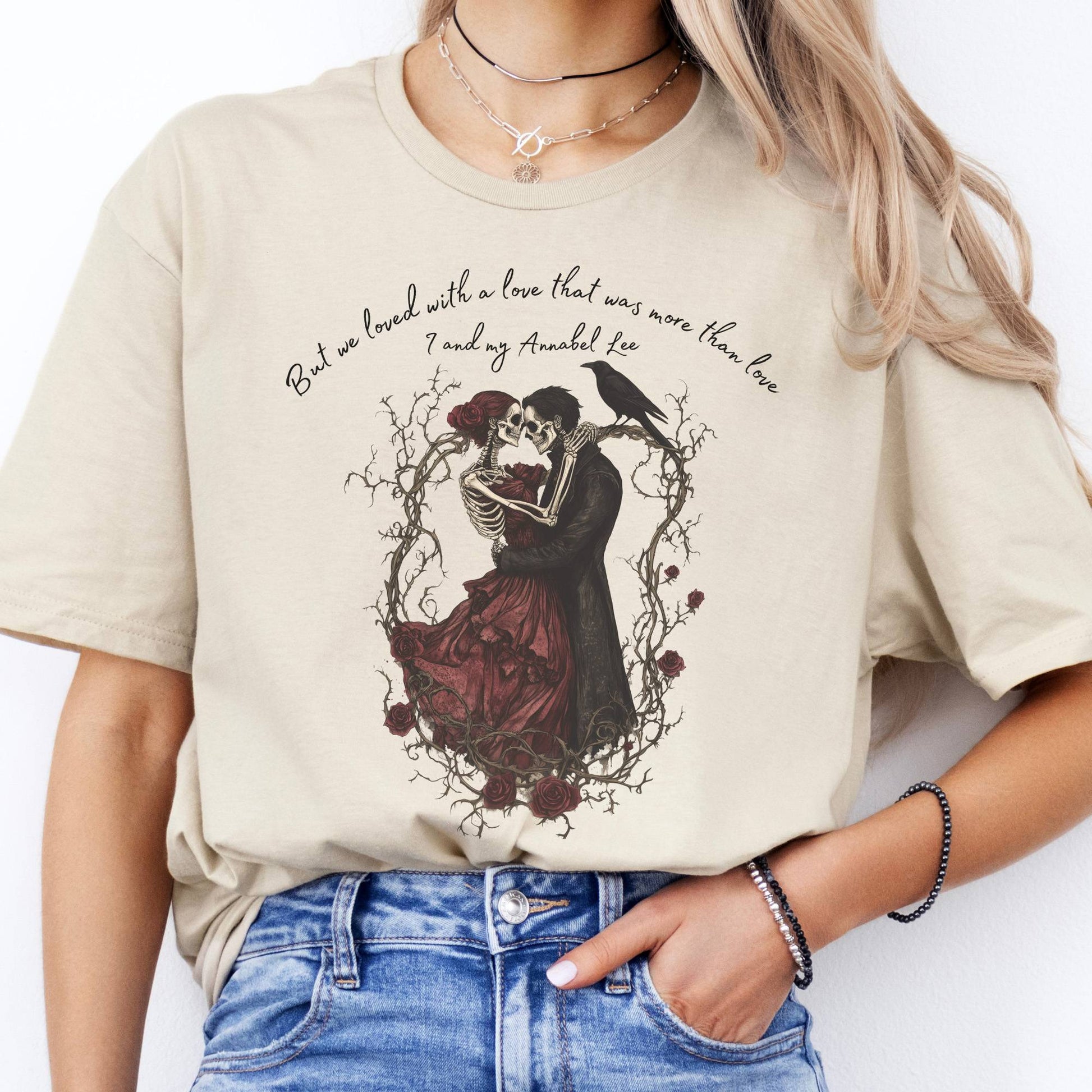 T-Shirts But We Loved With A Love Annabel Lee Poe T-Shirt The Mystic Eden