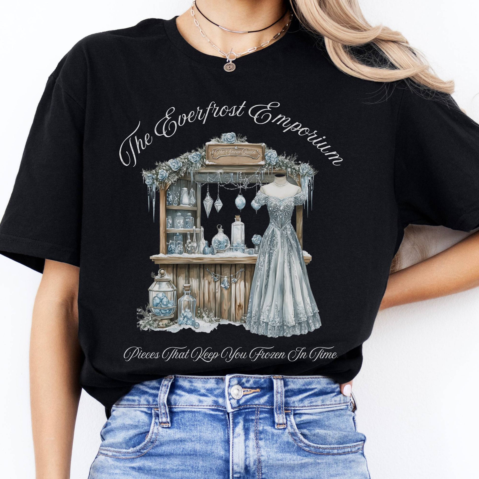 T-Shirts The Everfrost Emporium Snow Queen Fairytale T-Shirt The Mystic Eden
