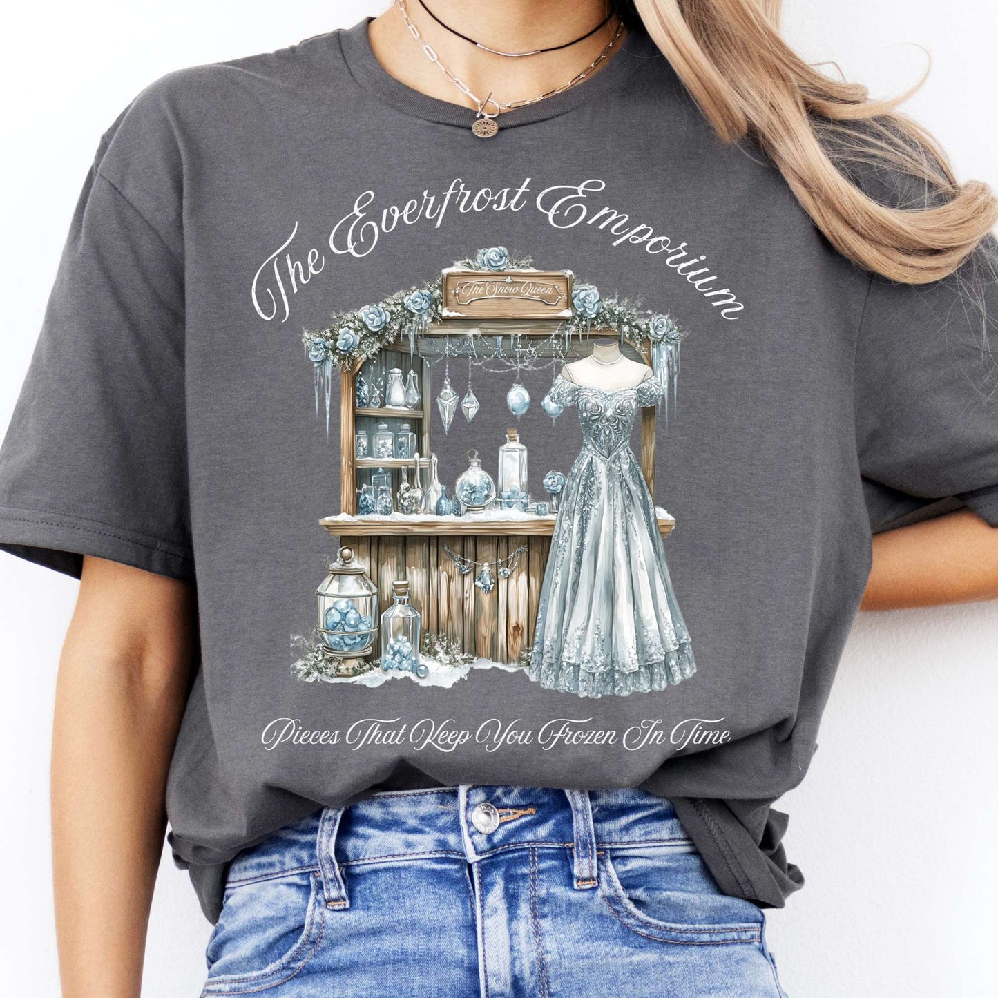 T-Shirts The Everfrost Emporium Snow Queen Fairytale T-Shirt The Mystic Eden