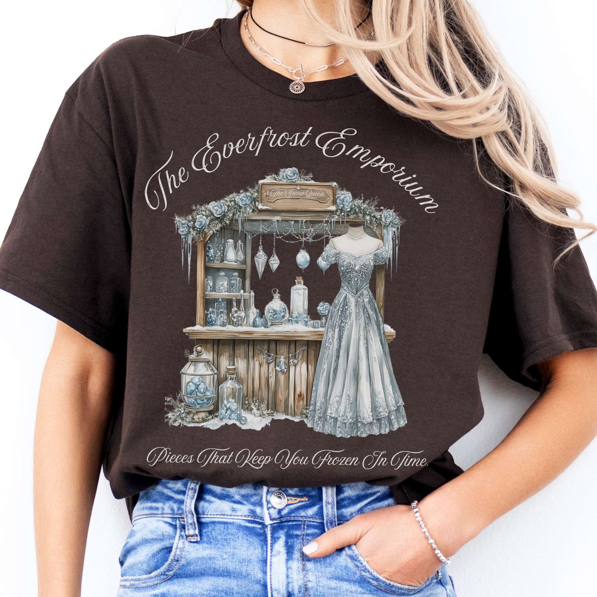 T-Shirts The Everfrost Emporium Snow Queen Fairytale T-Shirt The Mystic Eden