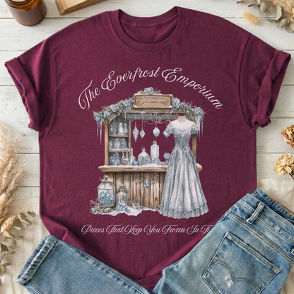 T-Shirts Maroon / S The Everfrost Emporium Snow Queen Fairytale T-Shirt The Mystic Eden
