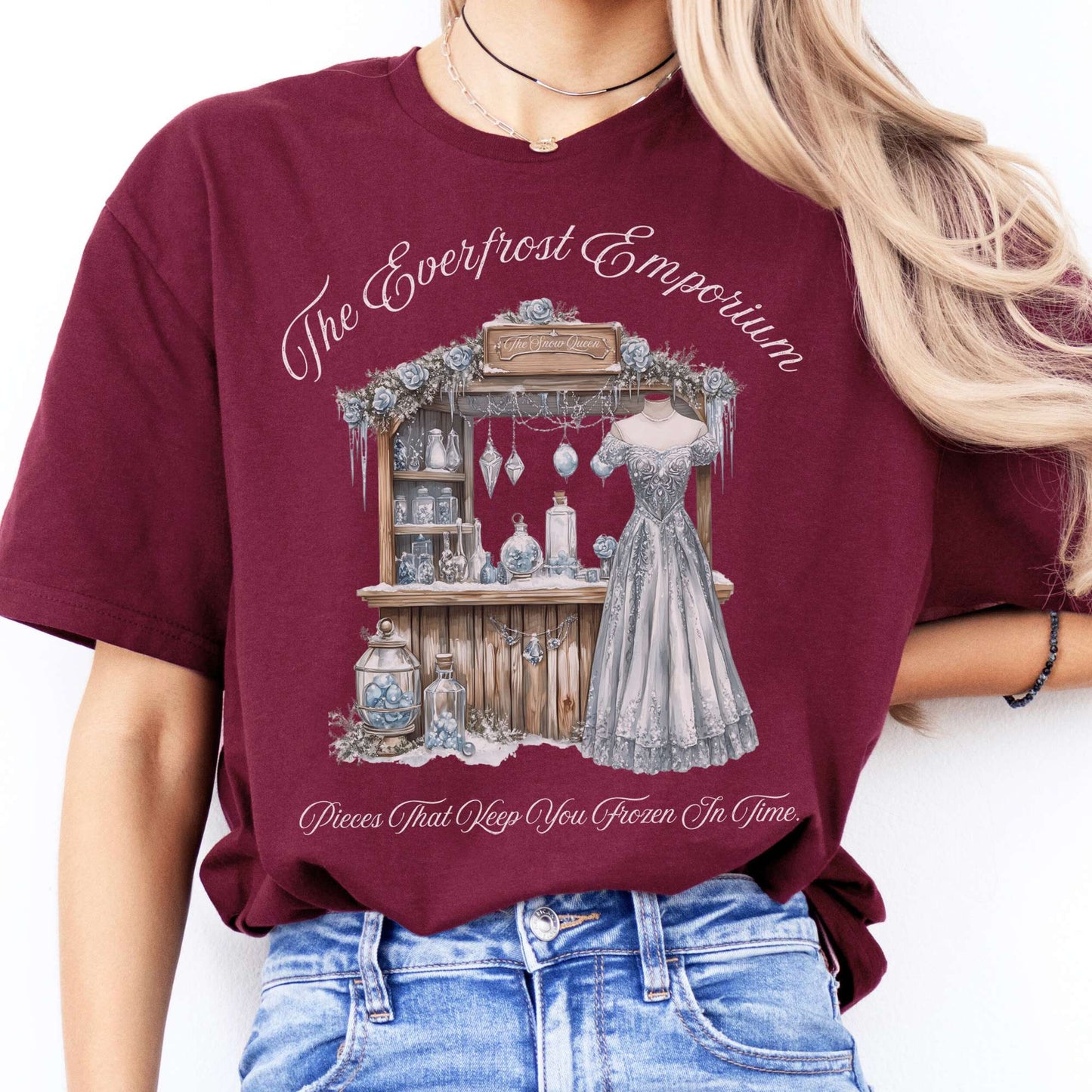 T-Shirts The Everfrost Emporium Snow Queen Fairytale T-Shirt The Mystic Eden
