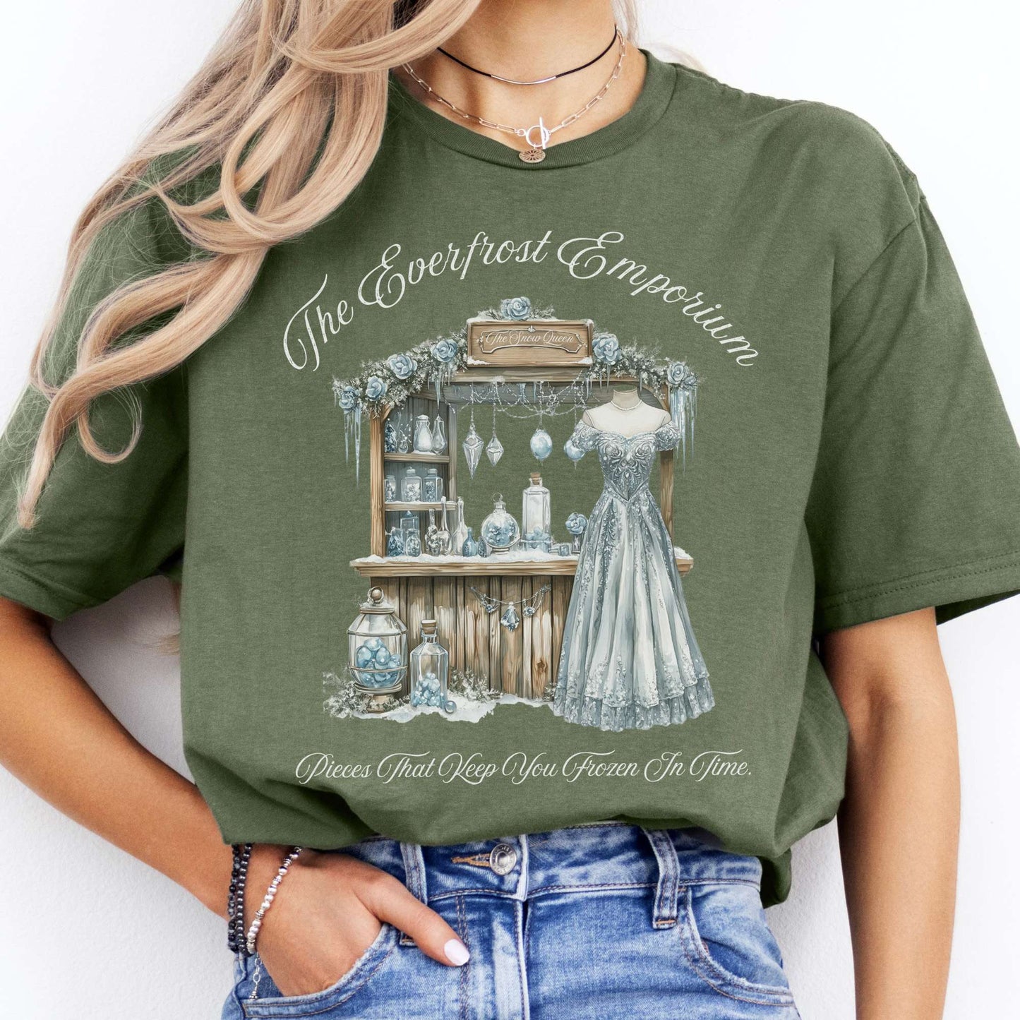 T-Shirts The Everfrost Emporium Snow Queen Fairytale T-Shirt The Mystic Eden