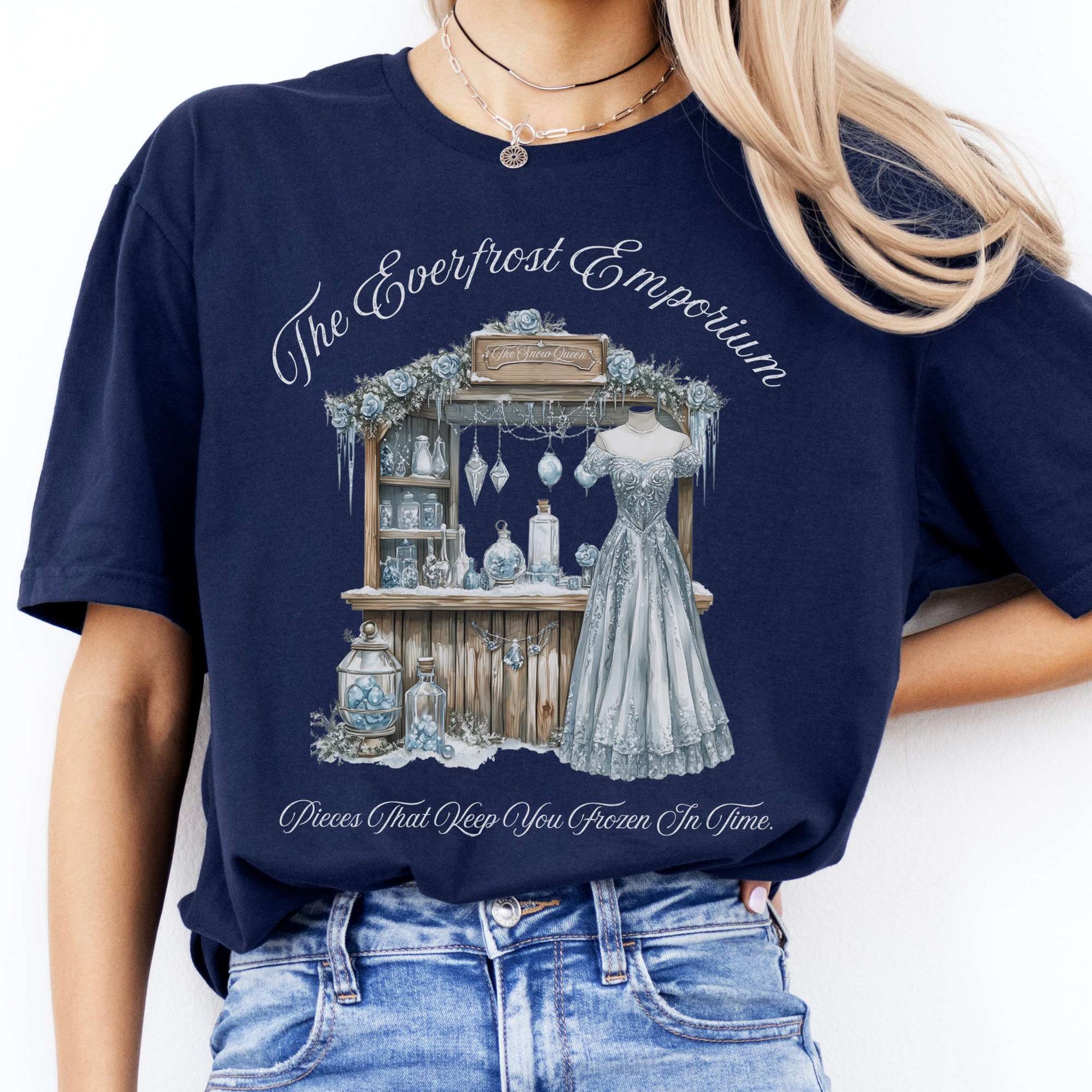 T-Shirts The Everfrost Emporium Snow Queen Fairytale T-Shirt The Mystic Eden