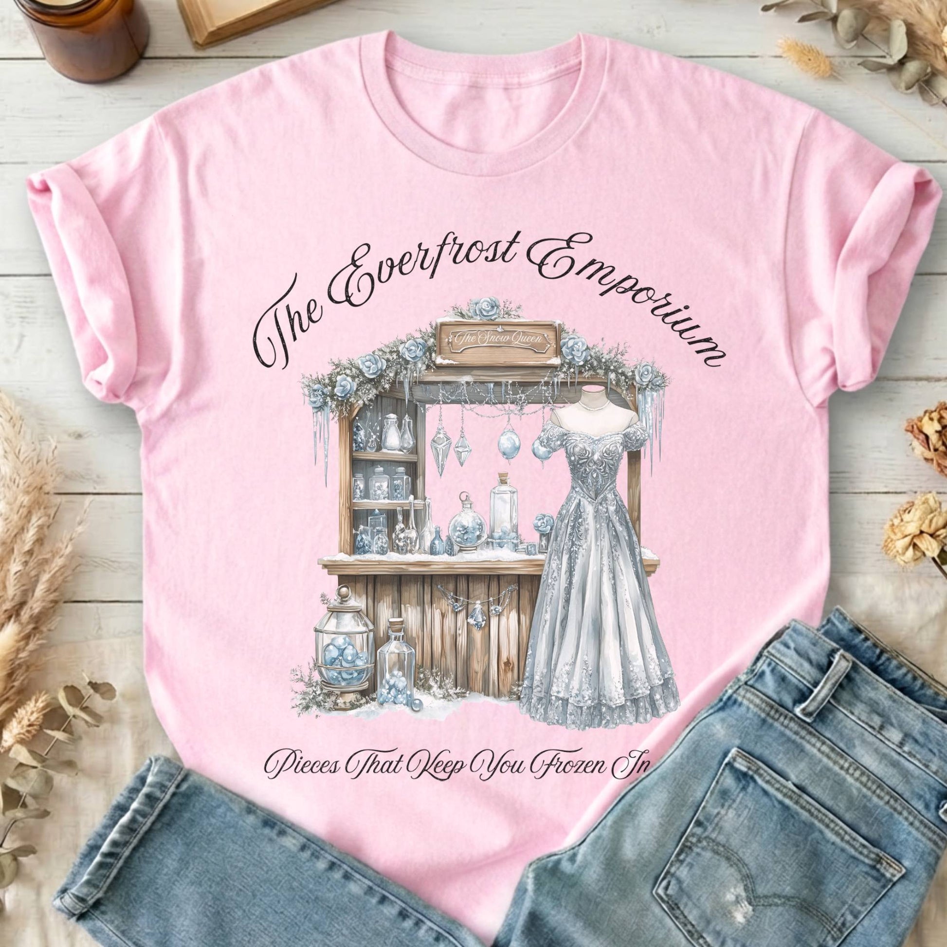 T-Shirts Light Pink / S The Everfrost Emporium Snow Queen Fairytale T-Shirt The Mystic Eden