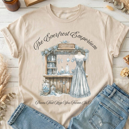 T-Shirts Sand / S The Everfrost Emporium Snow Queen Fairytale T-Shirt The Mystic Eden